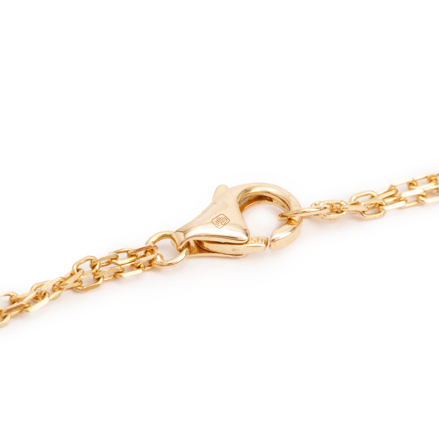 Cartier 18k Yellow Gold 2 Diamond Love Pendant Necklace