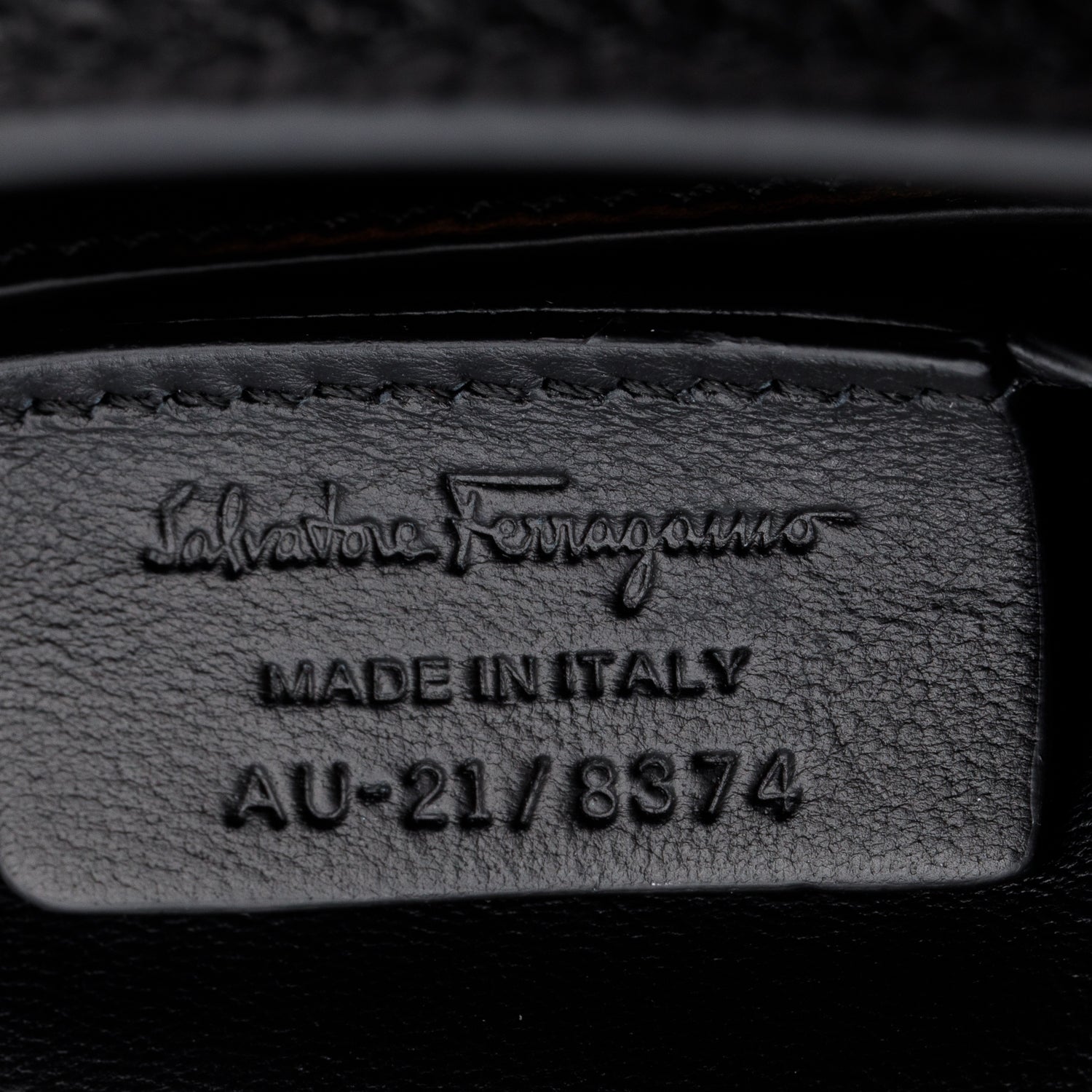 Ferragamo Black Pebbled Leather Vara Bow Crossbody Bag