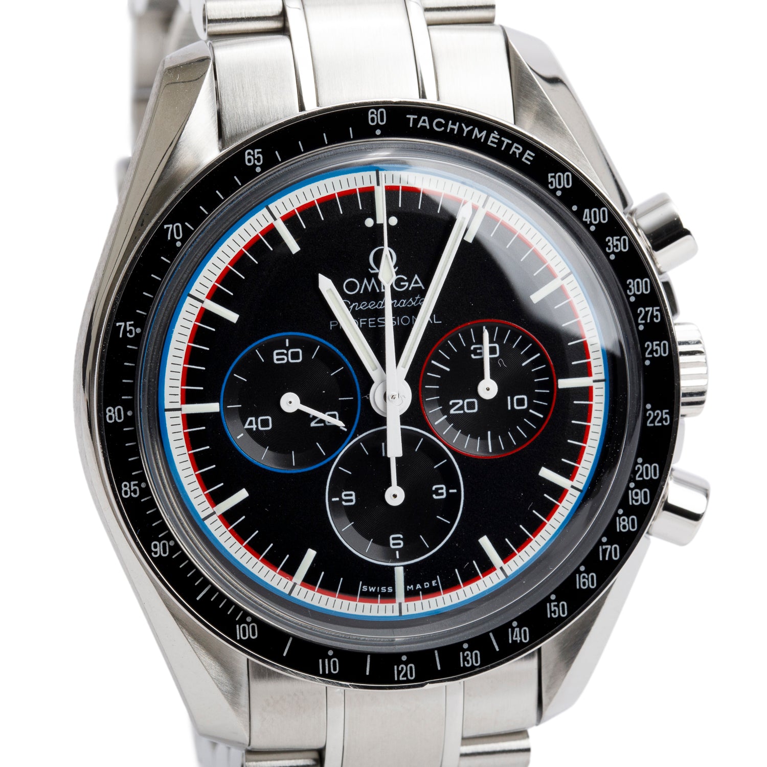 Omega Stainless Steel Limited Edition Speedmaster Professional Apollo 15 42 MM Manual Chronograph Watch Black Dial w/ Box & Papers