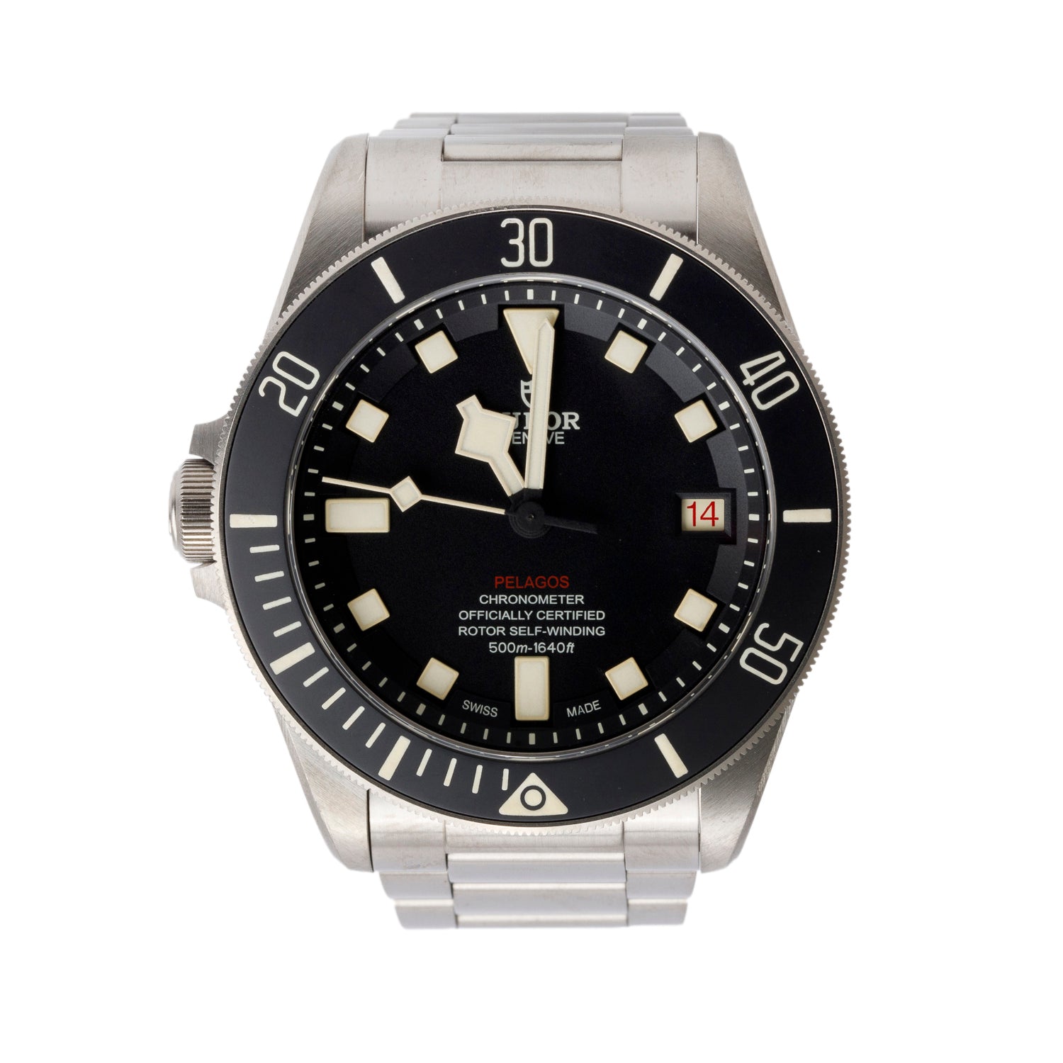 Tudor 2023 Titanium Pelagos 42 MM Automatic Watch Black Dial 25610TNL w/ Box, Papers & Extra Strap