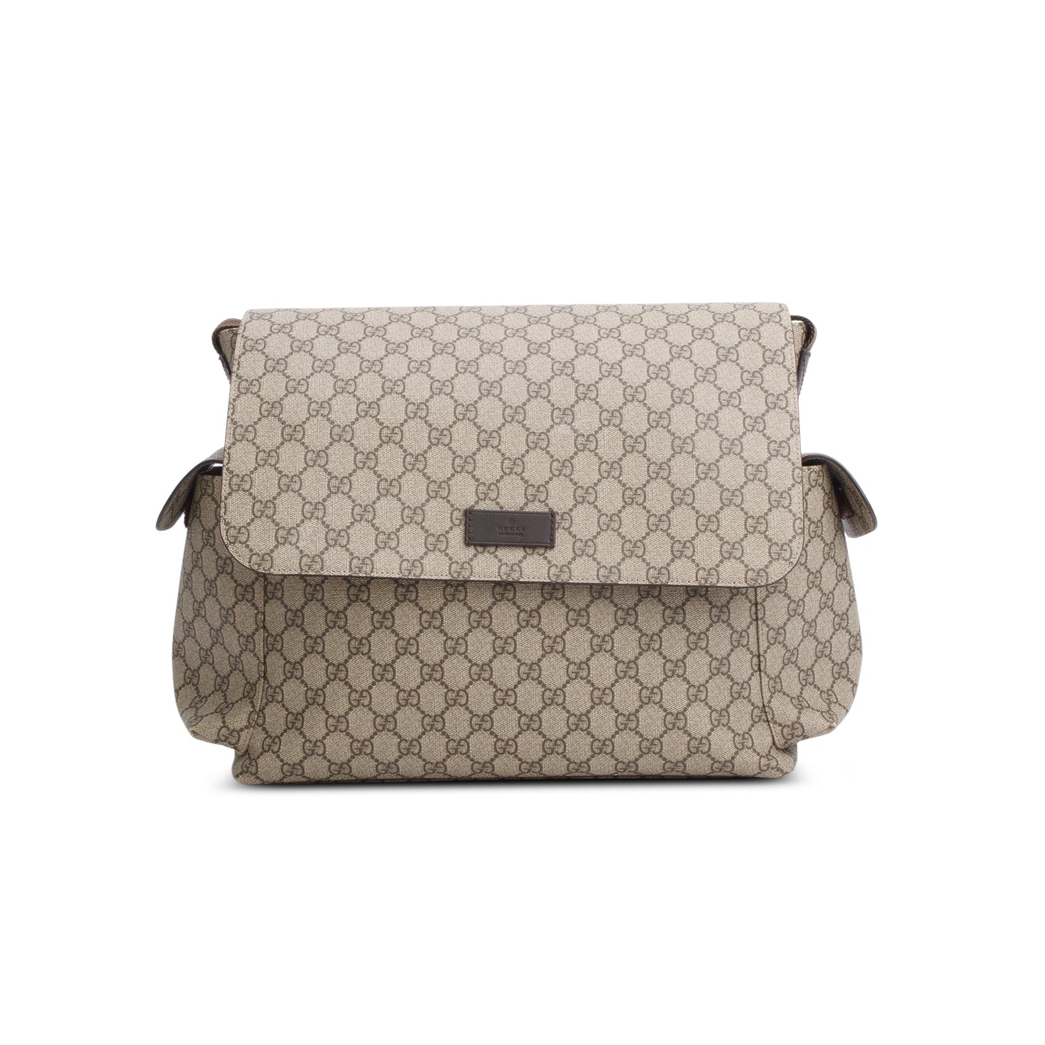 Gucci Beige GG Supreme Monogram Large Diaper Bag