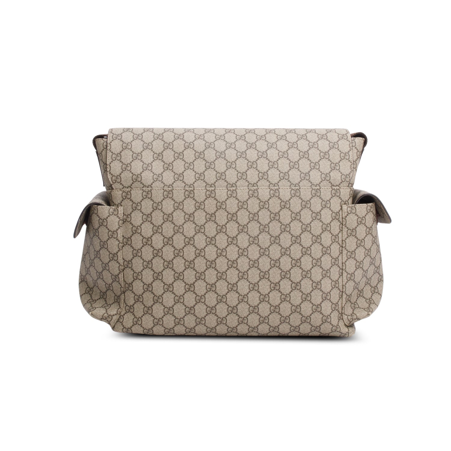Gucci Beige GG Supreme Monogram Large Diaper Bag