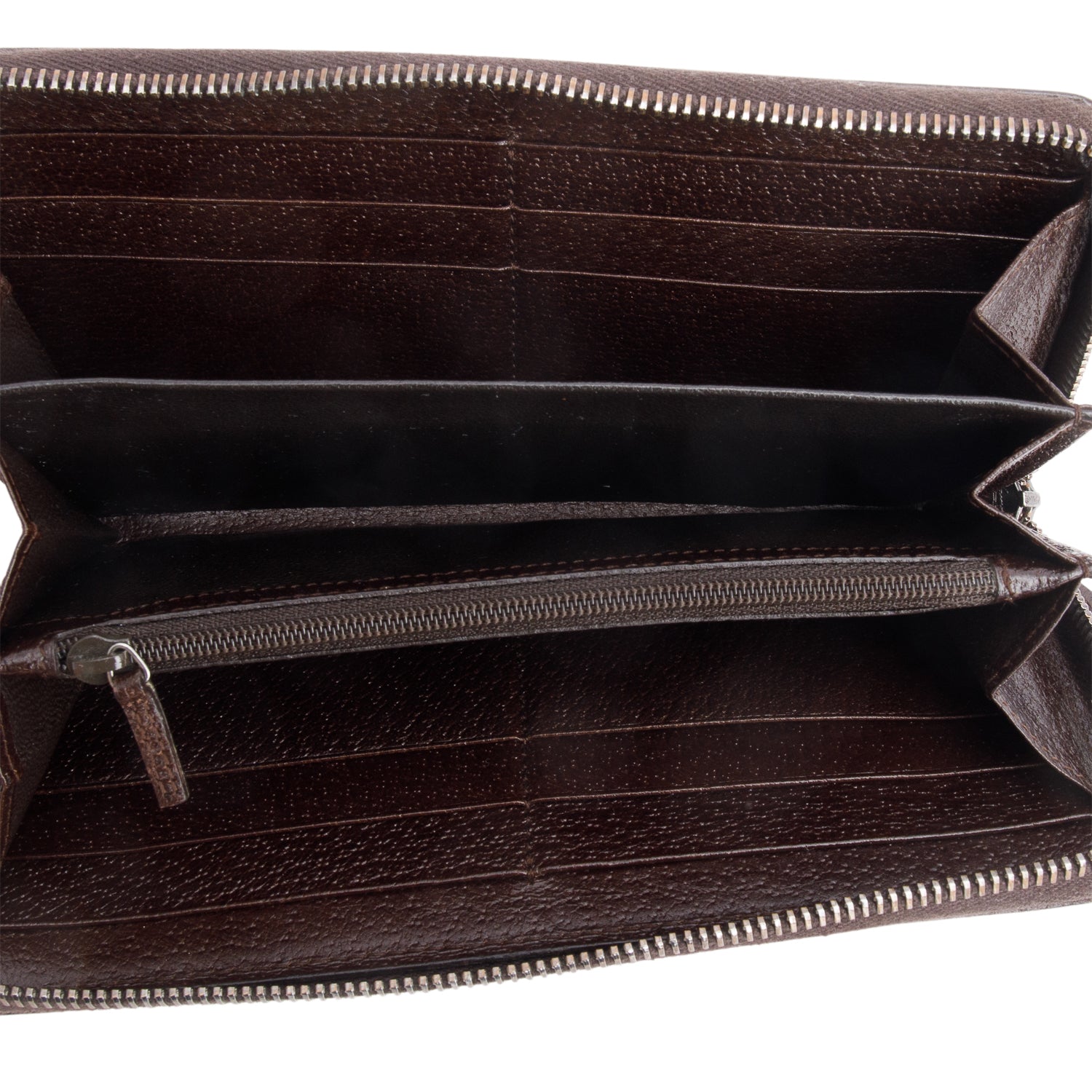 Gucci Monogram Dollar Calfskin Zip Around Wallet w/ Box