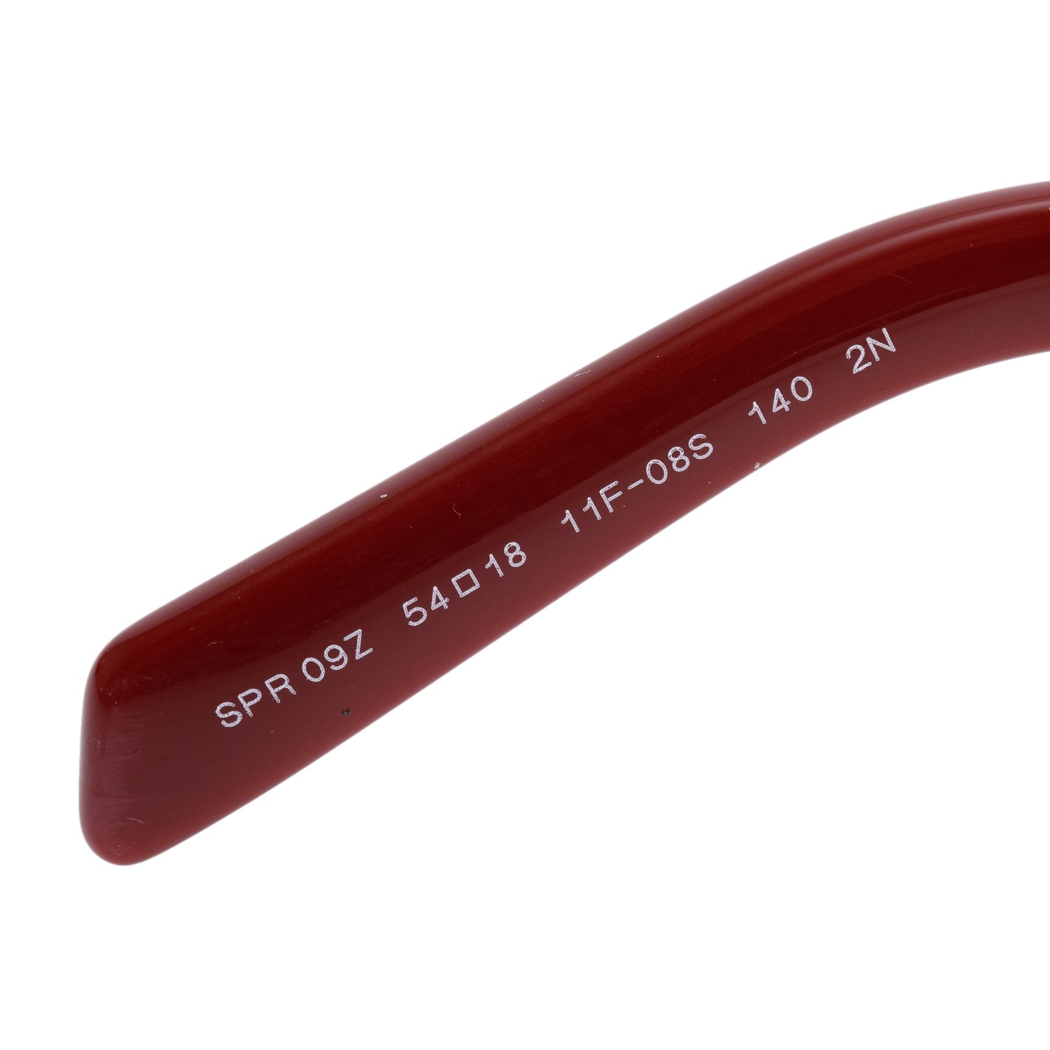 Prada SPR09Z Black/Red Acetate Triangle Logo Rectangle Sunglasses w/ Case