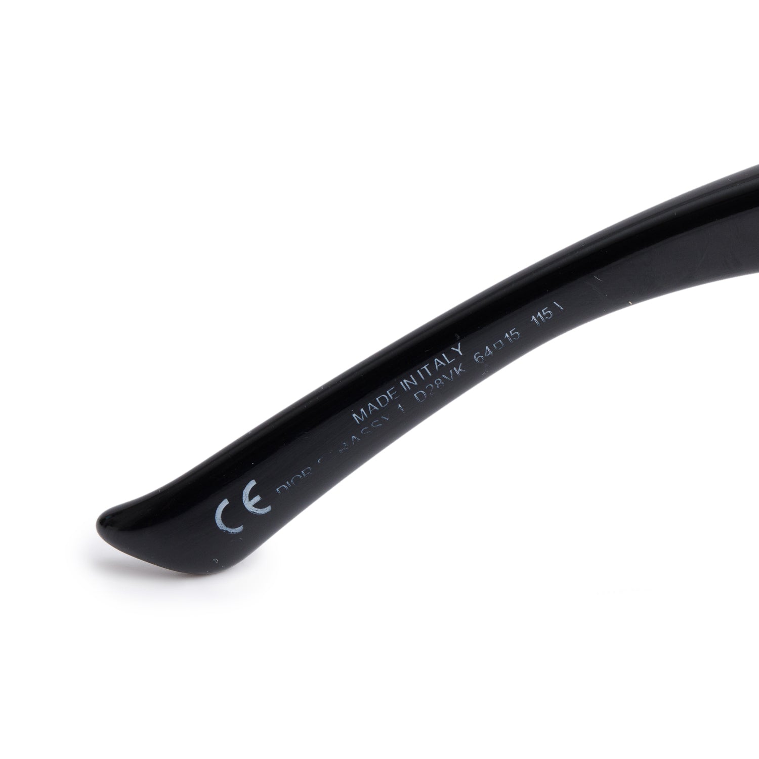 Christian Dior D2895 Black Acetate Strassy Sunglasses w/ Case