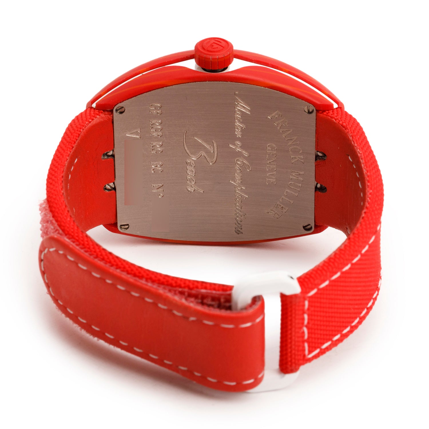 Franck Muller 2025 Red Composite Vanguard Beach 41 MM Automatic Watch w/ Box & Papers