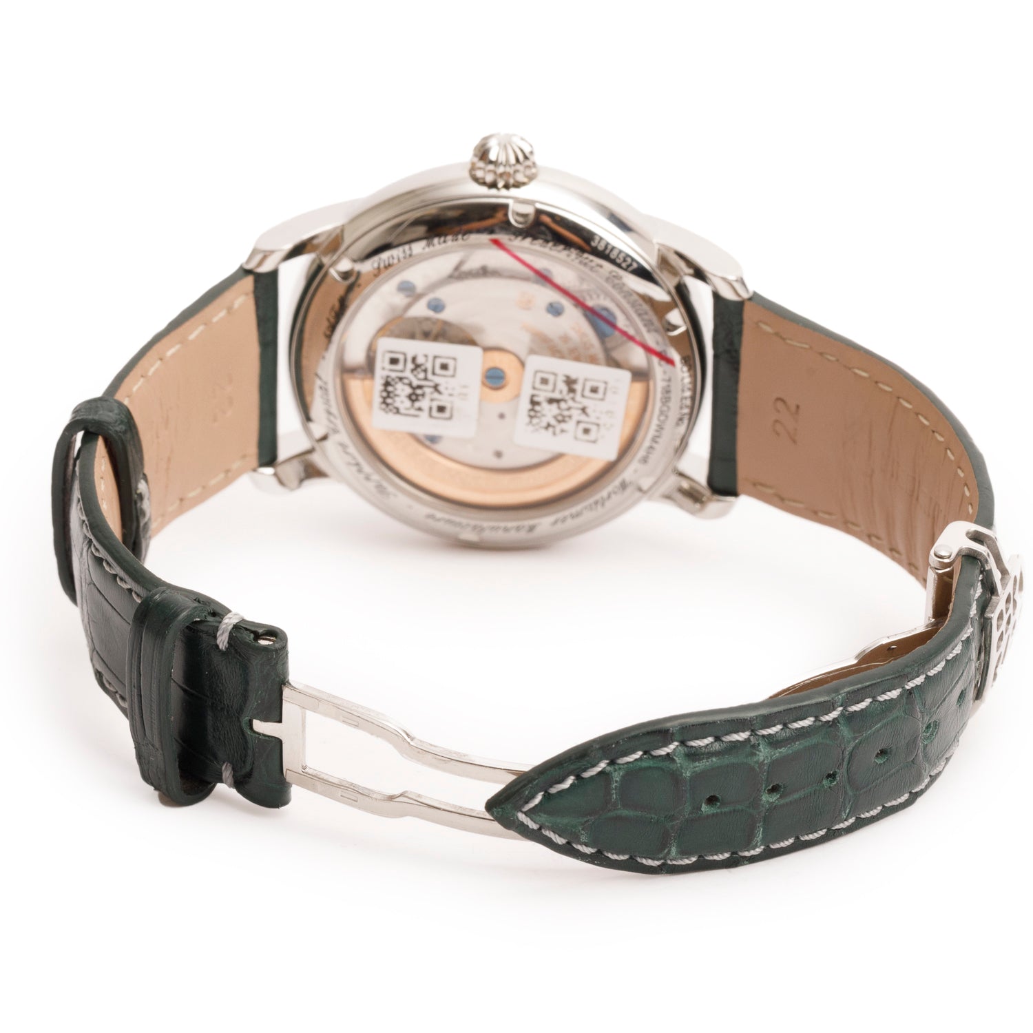 Frederique Constant Stainless Steel Classic Manufacture Worldtimer World Time 42 MM Automatic Watch Green Dial