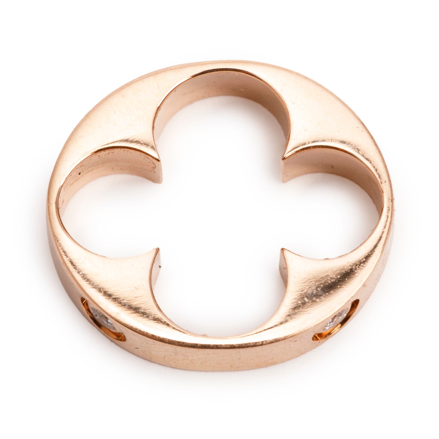 Louis Vuitton 18k Rose Gold Diamond Empreinte Charm Pendant