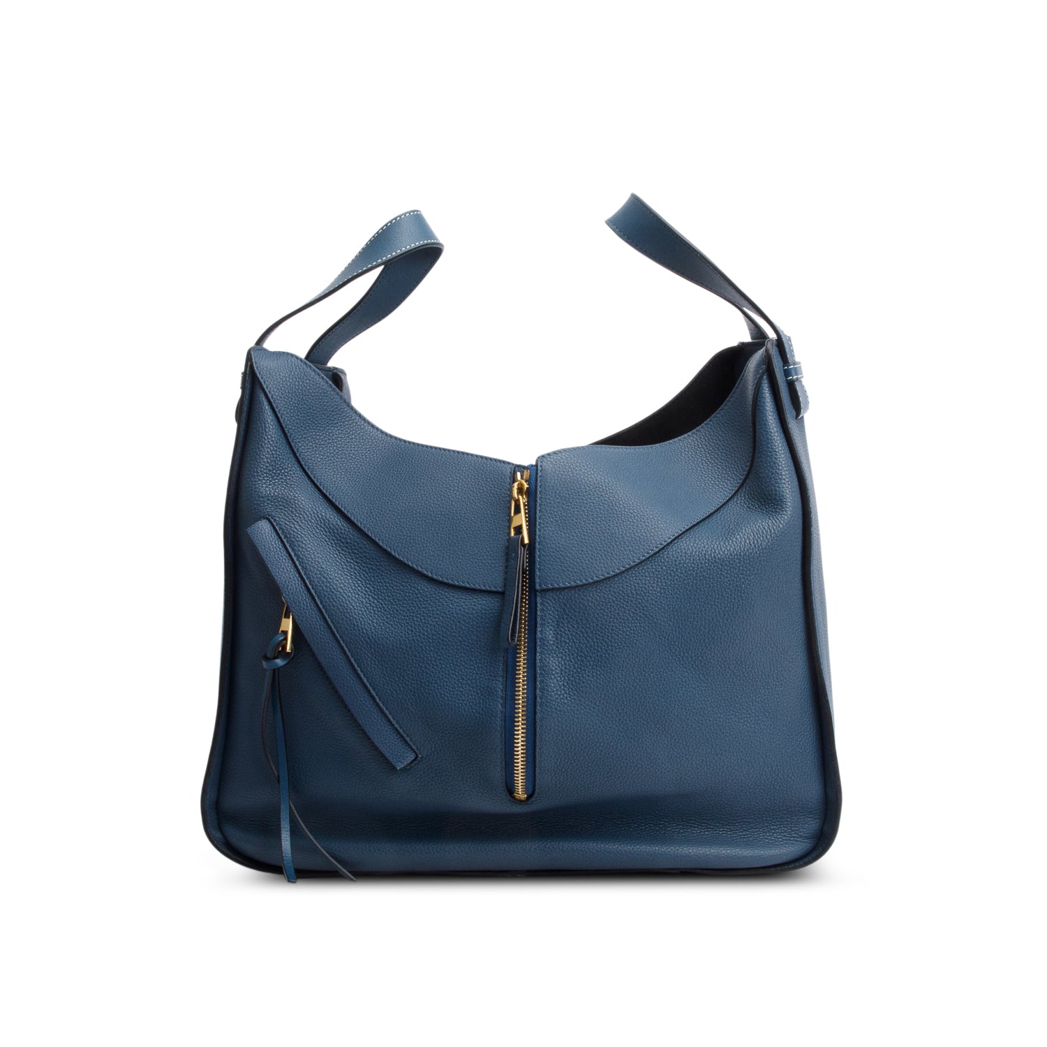 Loewe Blue Calfskin Leather Medium Hammock Bag