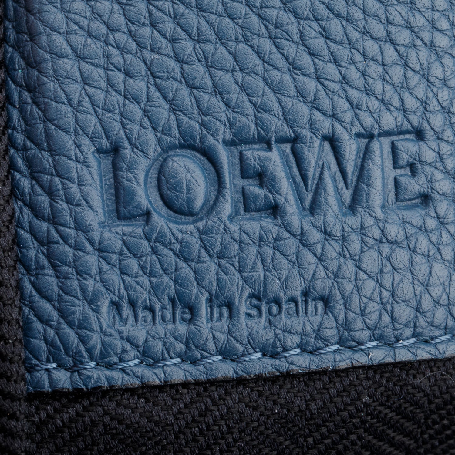 Loewe Blue Calfskin Leather Medium Hammock Bag