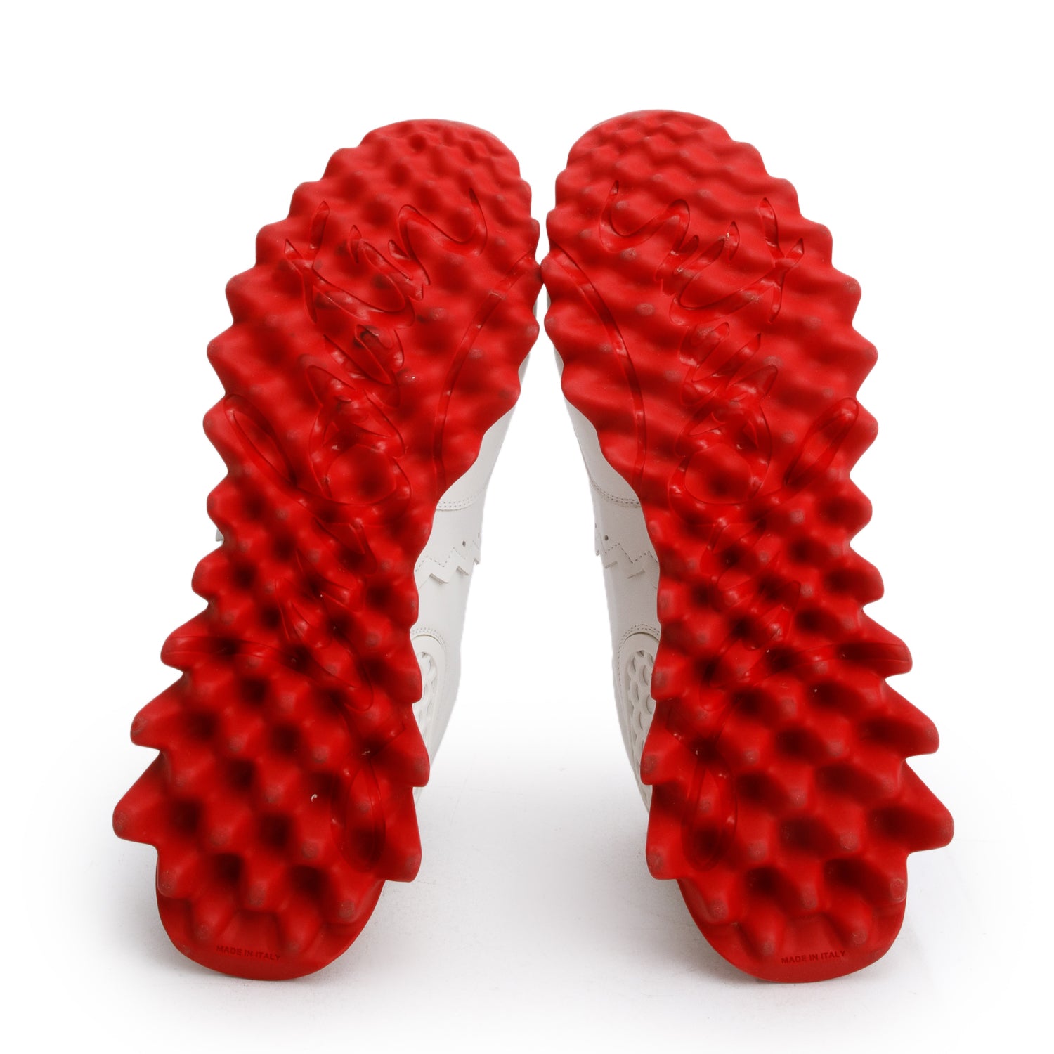 Christian Louboutin White Leather Loubishark Sneakers, Men's Size 45