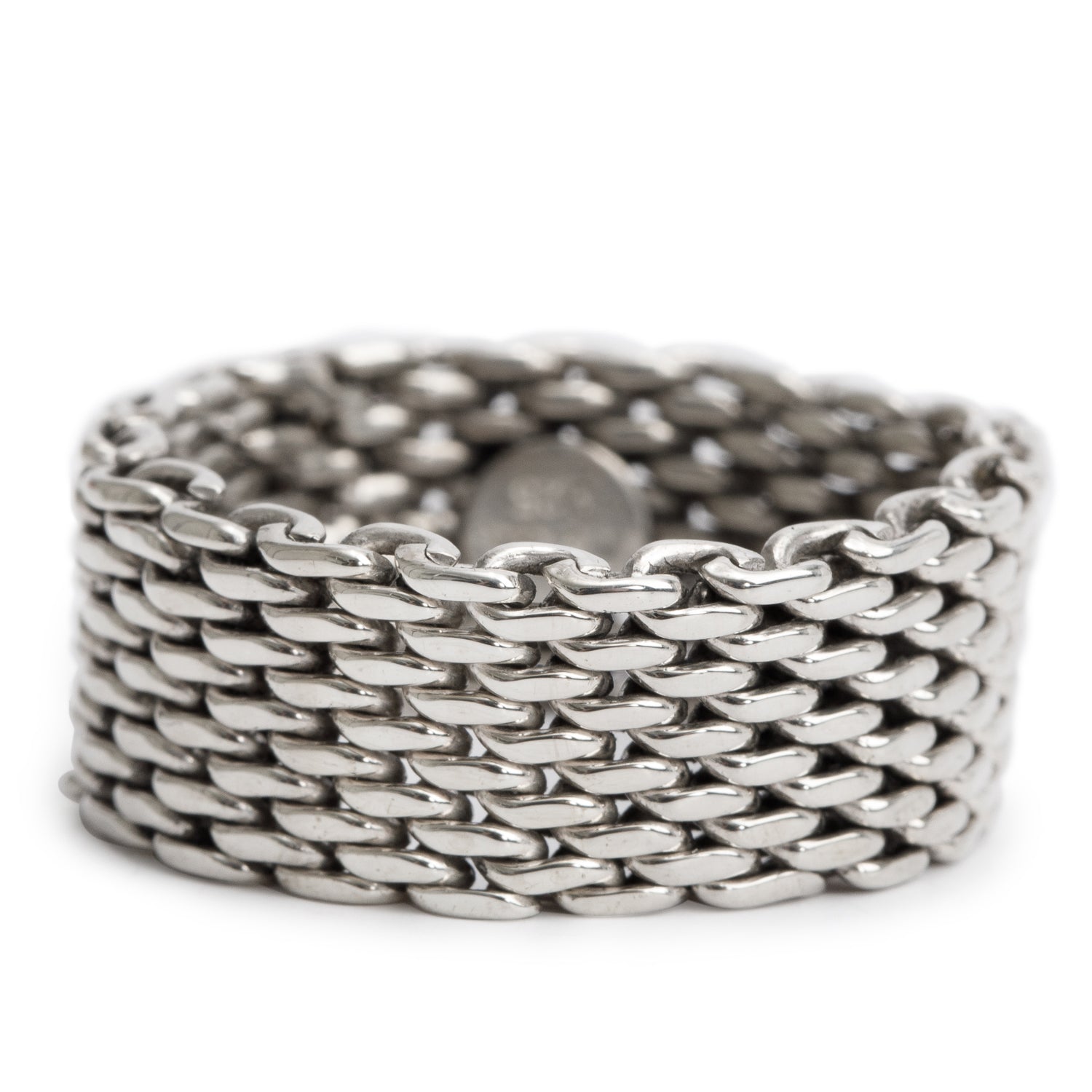 Tiffany & Co. Sterling Silver Somerset Mesh Ring, Size 7