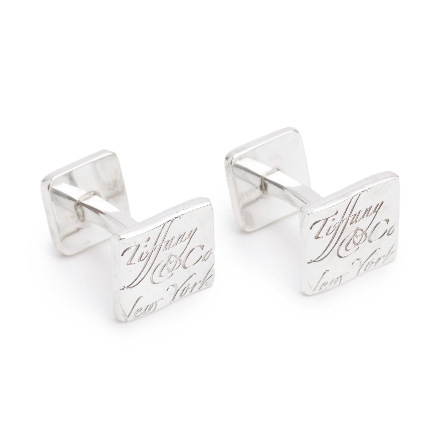 Tiffany & Co. Sterling Silver Notes Cufflinks
