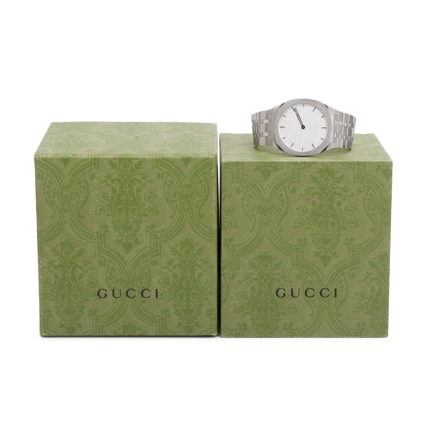 Gucci 2022 Stainless Steel 25H 38 MM Quartz Watch w/ Box & Receipt