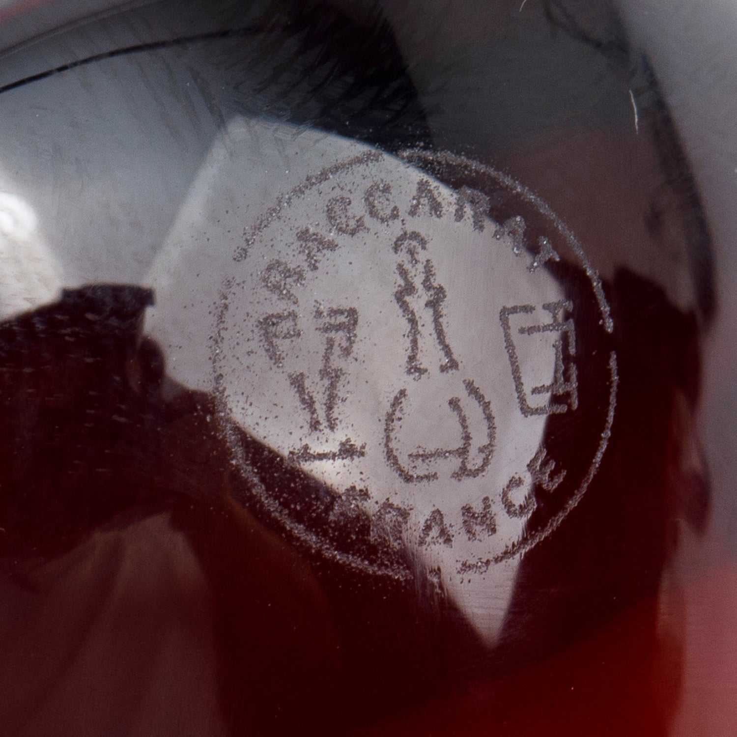 Baccarat Red Crystal Puffy Heart Paperweight