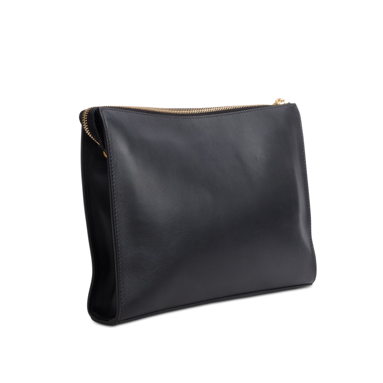 Fendi x Versace Black Leather Clutch