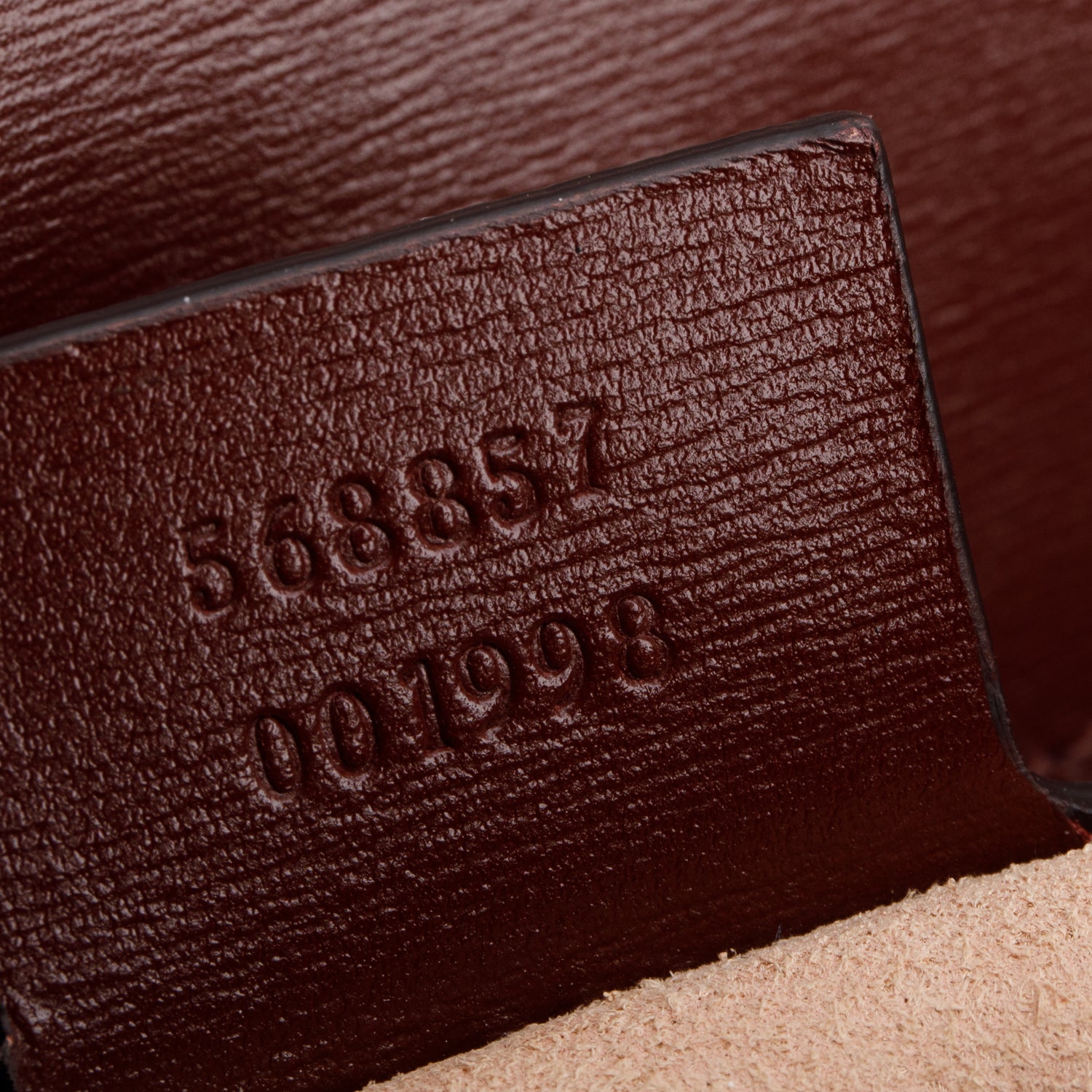 Gucci Burgundy GG Monogram Calfskin Medium Arli Shoulder Bag