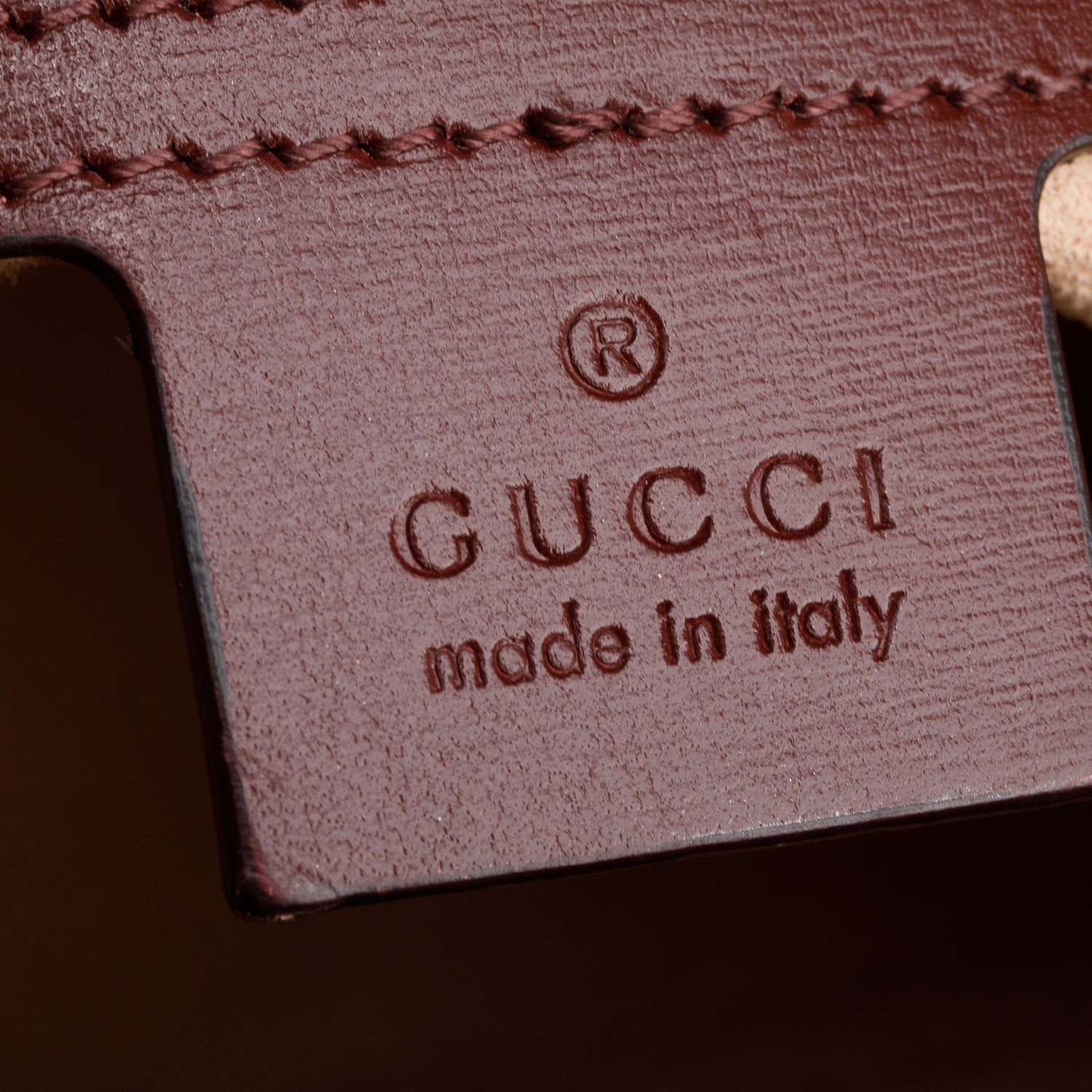 Gucci Burgundy GG Monogram Calfskin Medium Arli Shoulder Bag