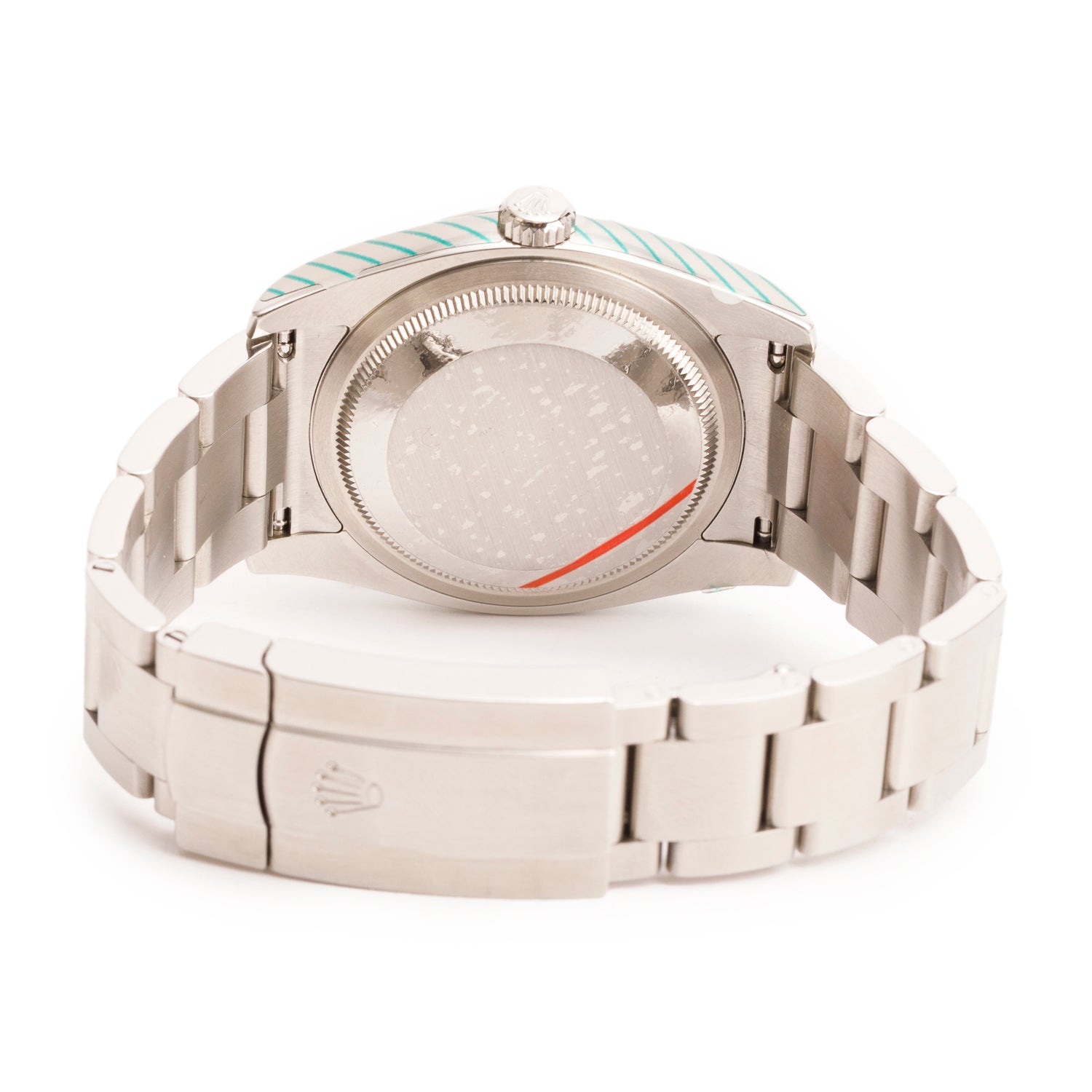 Rolex Stainless Steel Oyster Perpetual 36 MM Watch Black Dial 116000 w/ Box & Papers