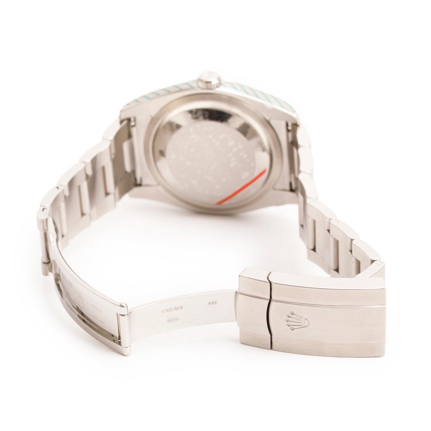 Rolex Stainless Steel Oyster Perpetual 36 MM Watch Black Dial 116000 w/ Box & Papers