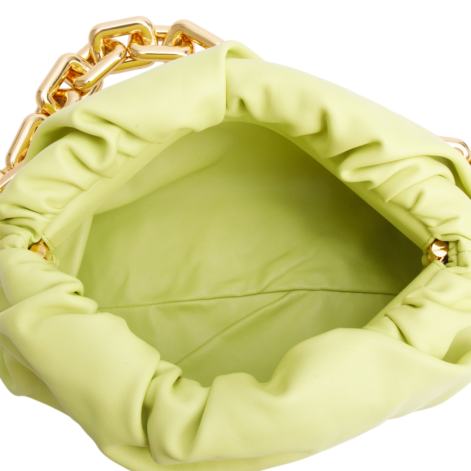 Bottega Veneta Green Nappa Leather The Chain Pouch