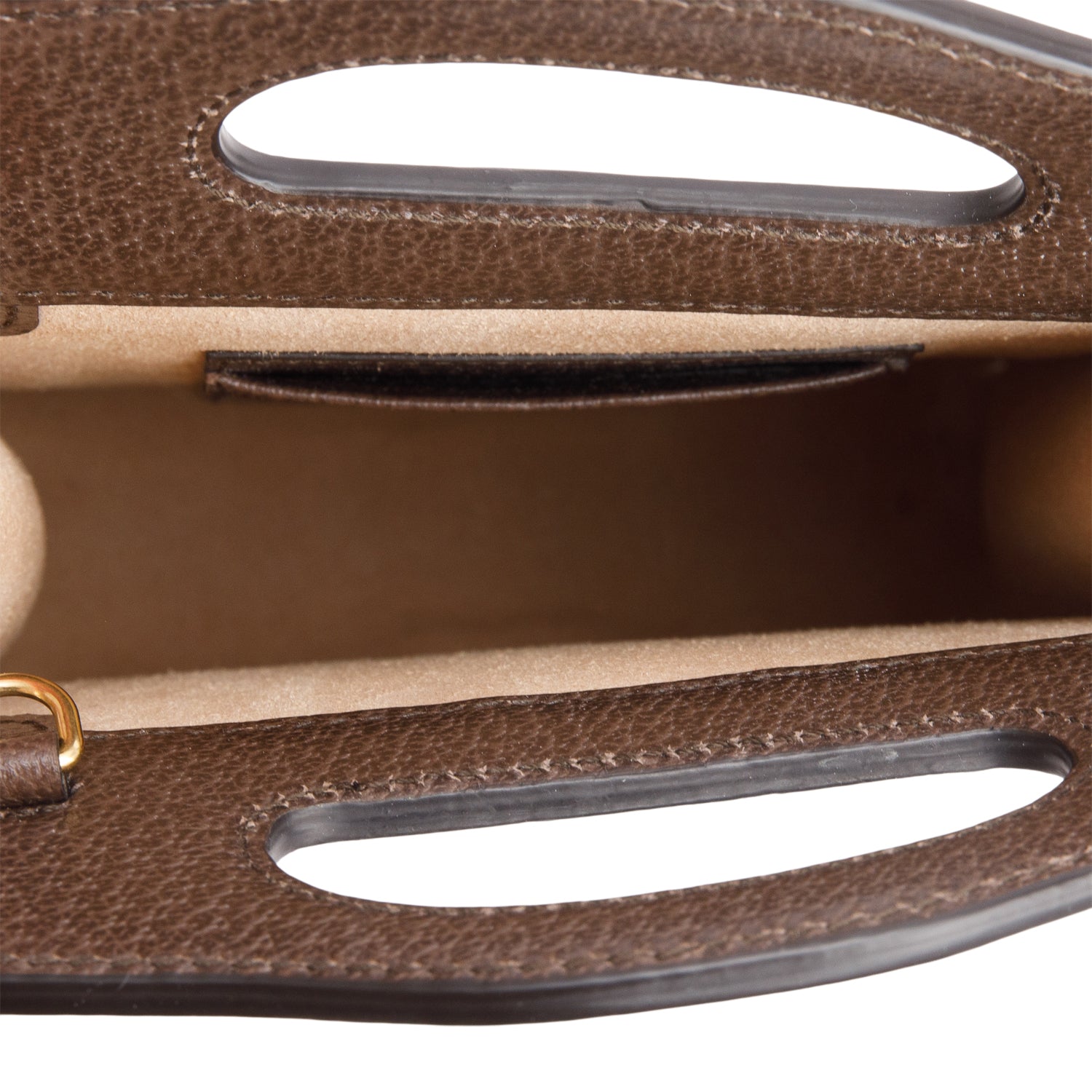 Gucci GG Supreme Monogram Textured Dollar Calfskin Mini Ophidia Top Handle w/ Chain Strap