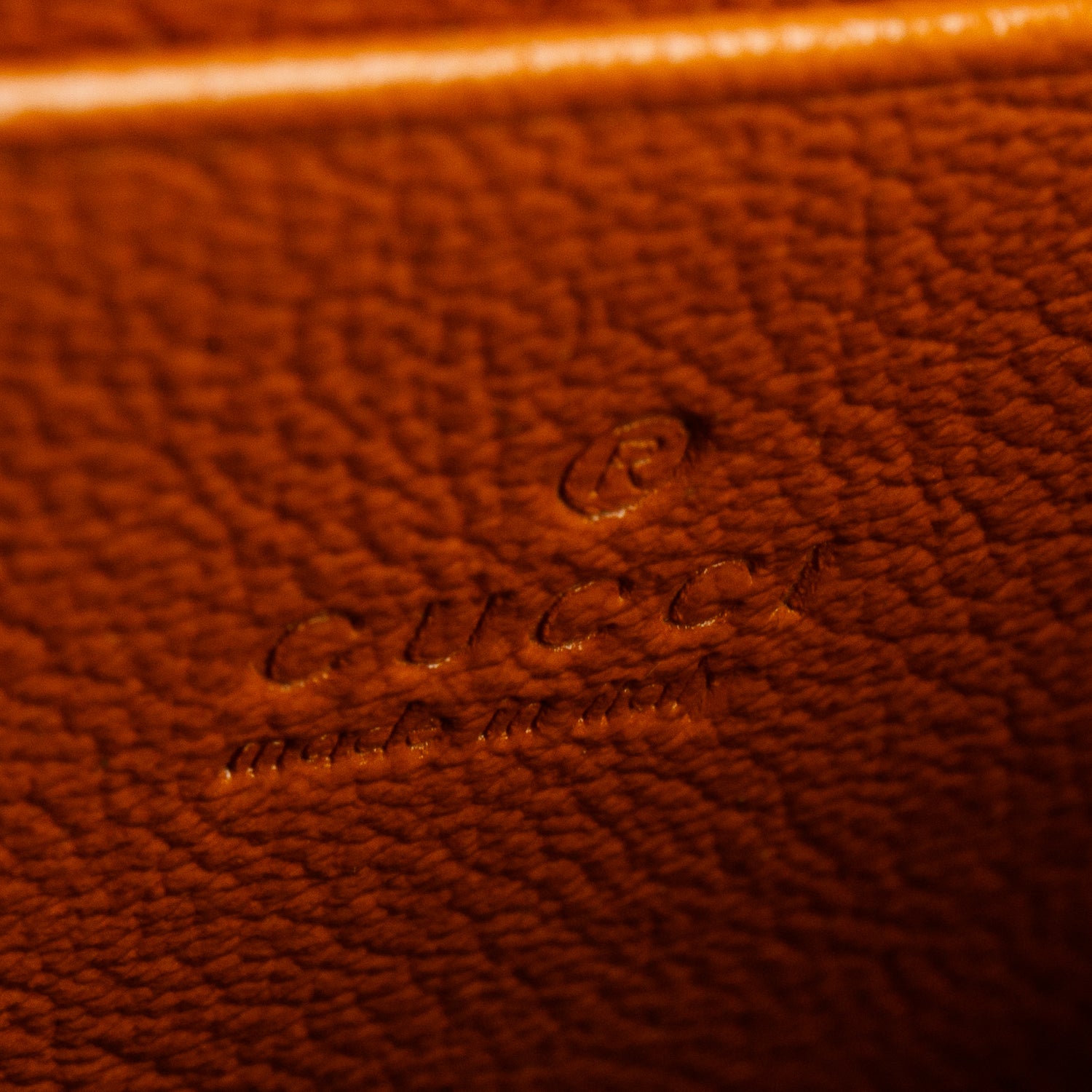 Gucci Brown Leather GG Marmont Torchon Chain Wallet