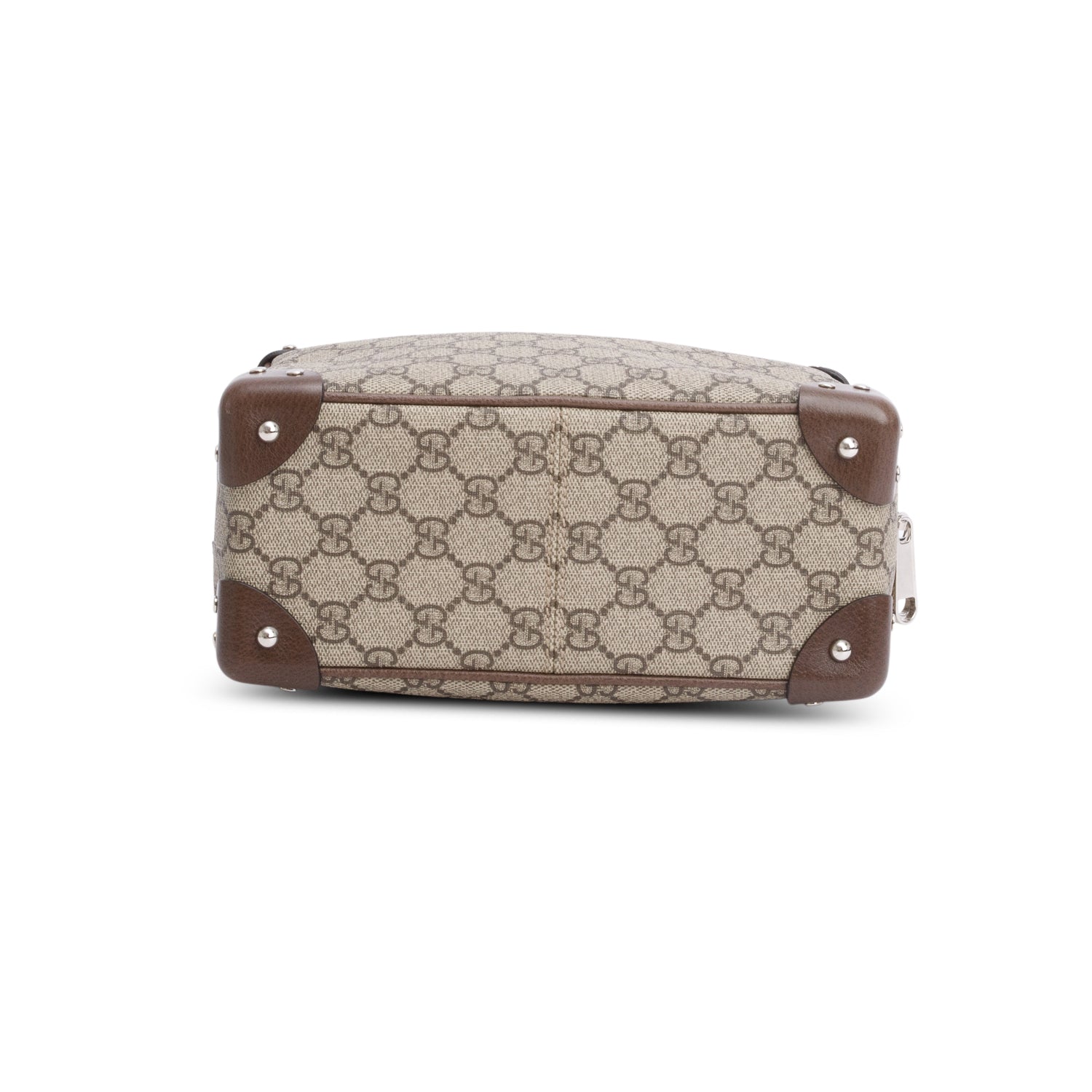 Gucci GG Supreme Monogram Textured Dollar Calfskin Soft Trunk Messenger Bag