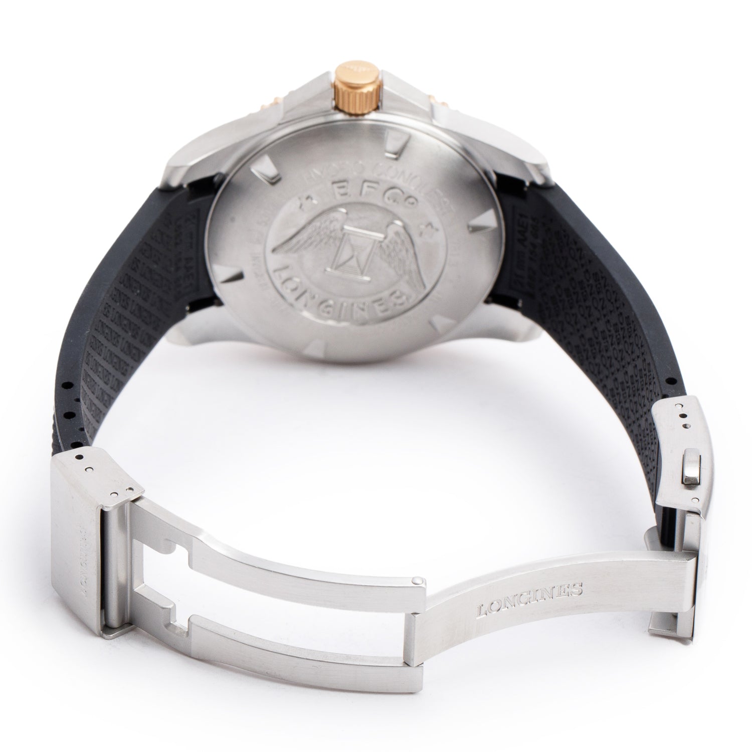 Longines 2022 Stainless Steel & Black Ceramic HydroConquest 41 MM Automatic Watch w/ Box & Papers