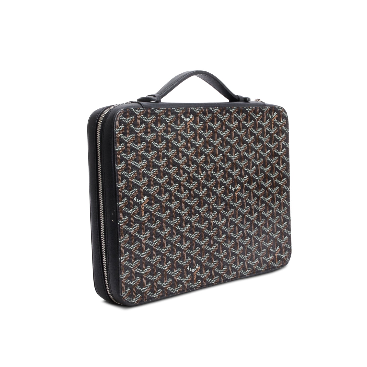 Goyard 2020 Black Goyardine Universal Companion Portfolio w/ Box