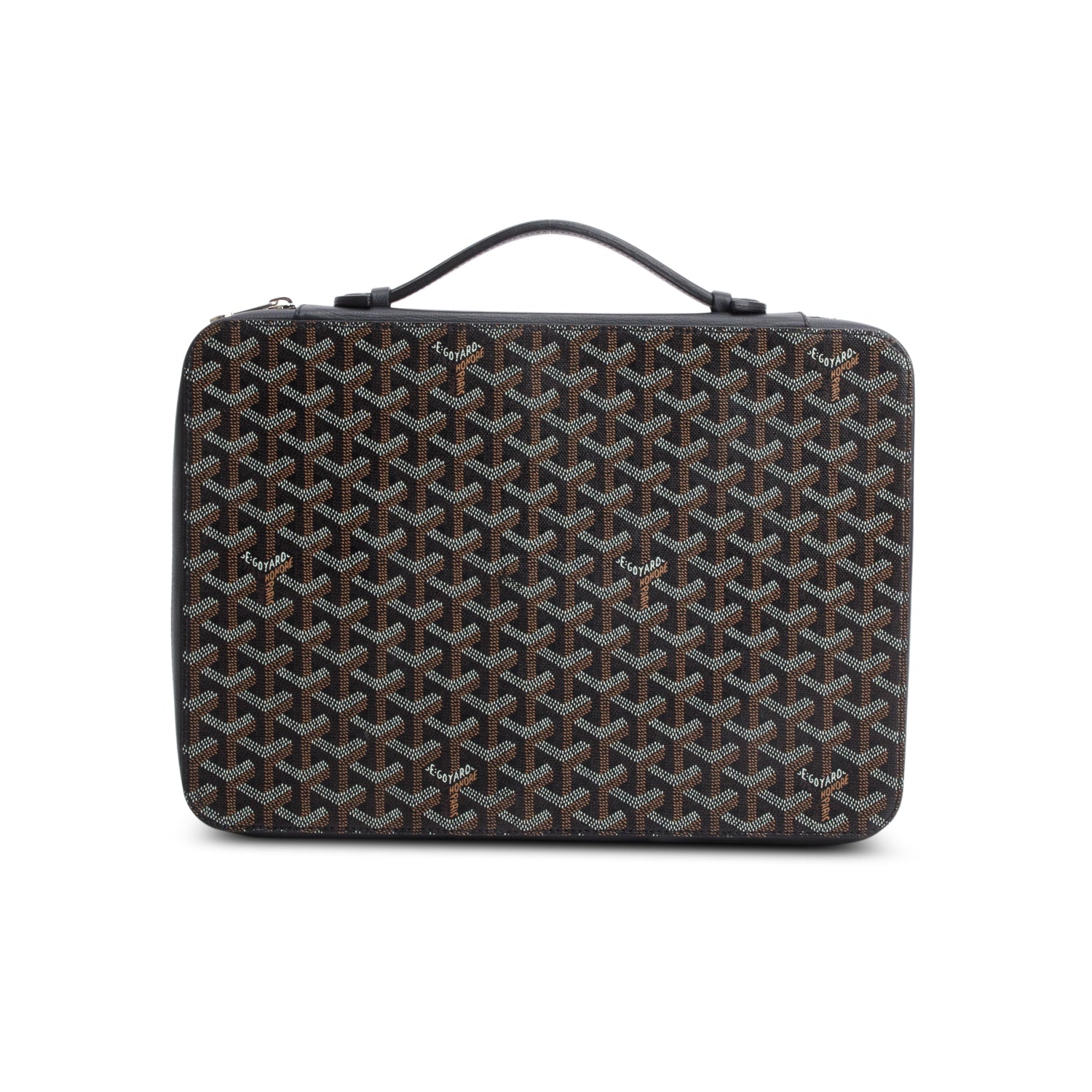 Goyard 2020 Black Goyardine Universal Companion Portfolio w/ Box
