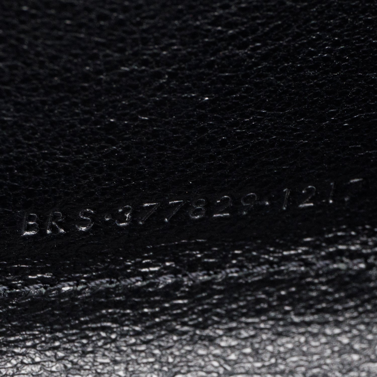 Saint Laurent Black Printed Leather Monogram Kate Chain Wallet