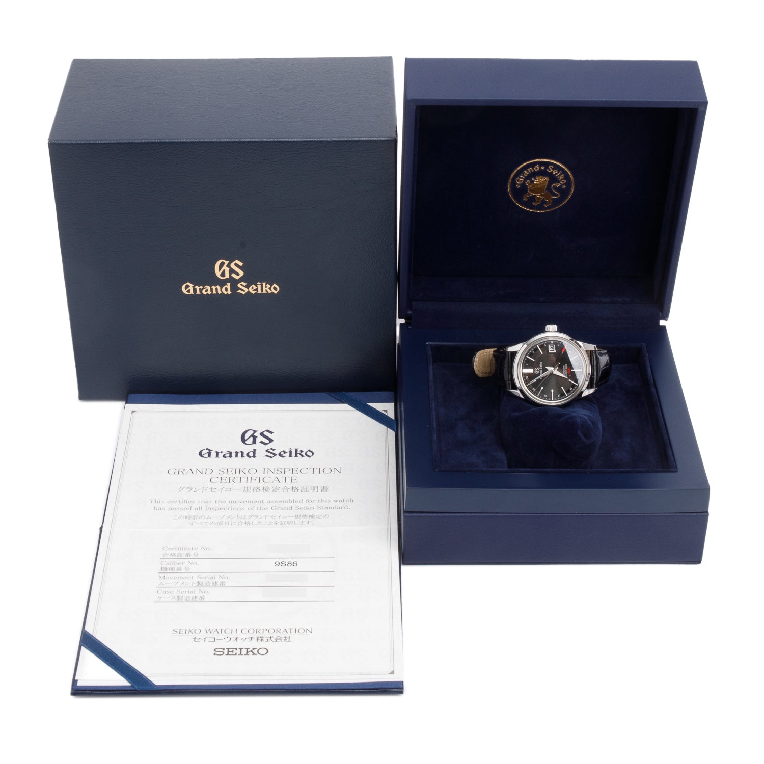 Grand Seiko 2022 Stainless Steel Hi-Beat 3600 GMT 39.5 mm Automatic Watch w/ Box & Papers