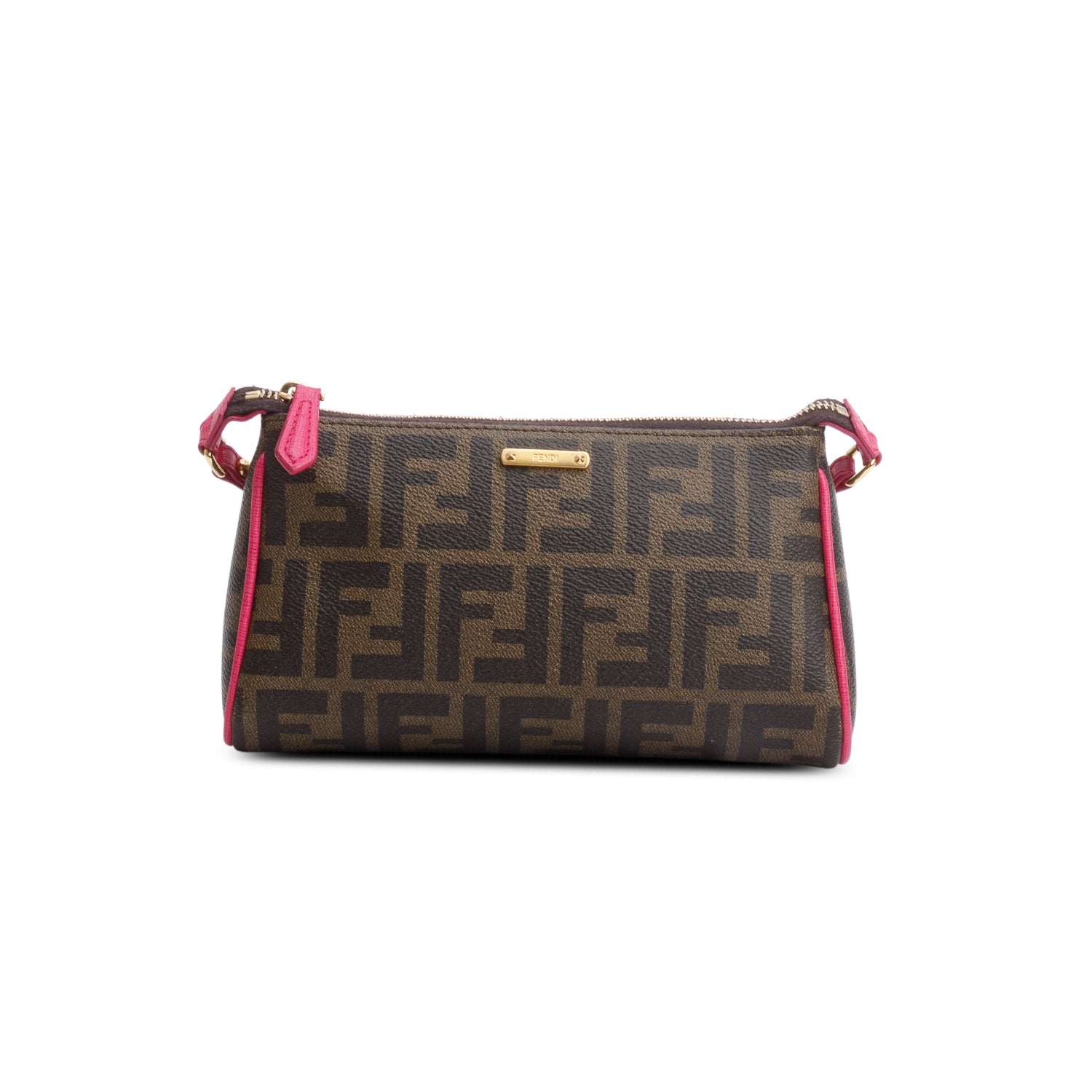 Fendi Zucca FF Canvas Crossbody Pochette w/ Box