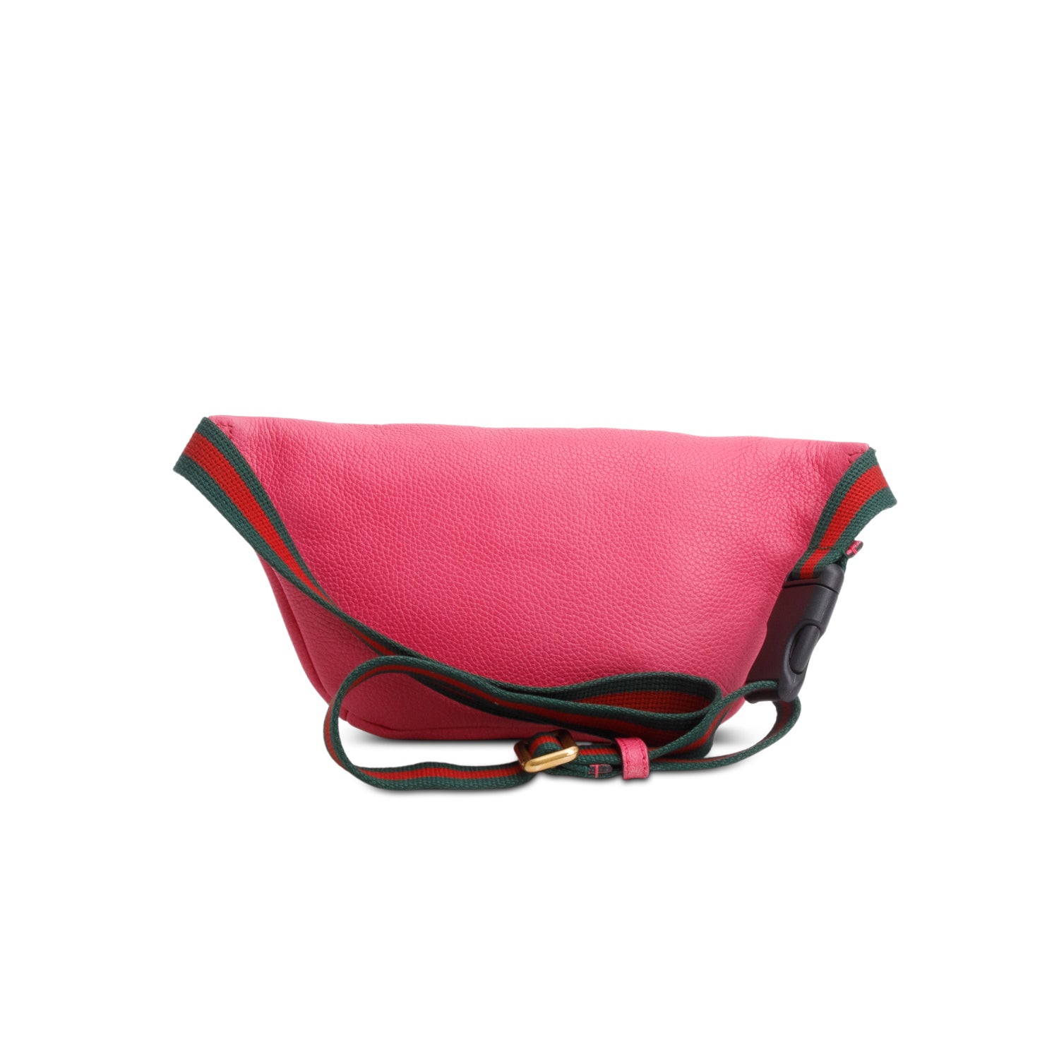 Gucci Pink Calfskin Leather Logo Print Small Belt Bag
