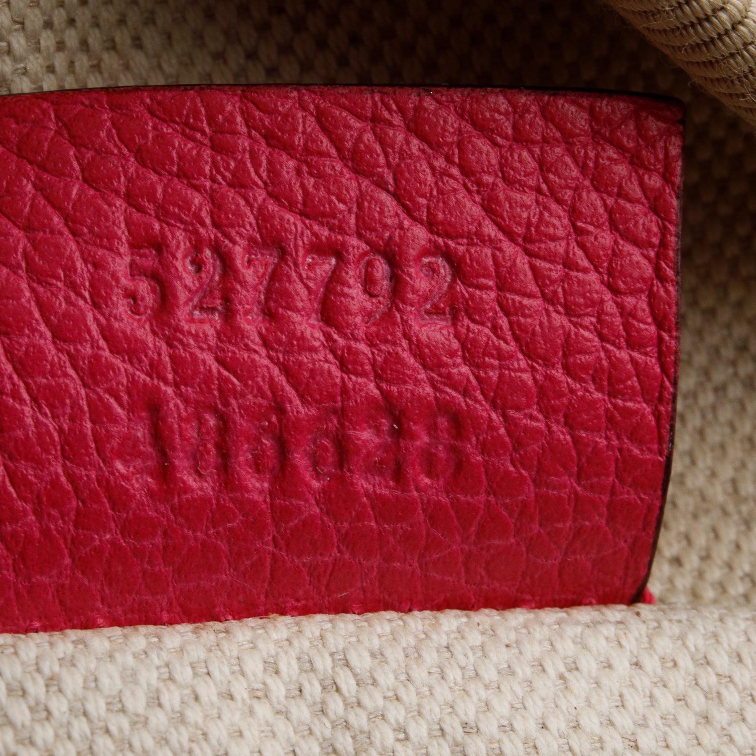 Gucci Pink Calfskin Leather Logo Print Small Belt Bag