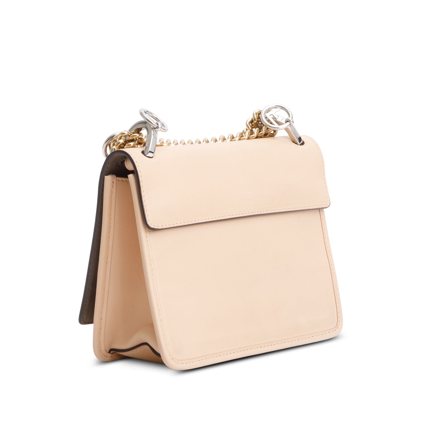 Fendi Beige Vitello Century Opaco F is Fendi Small Kan I Shoulder Bag