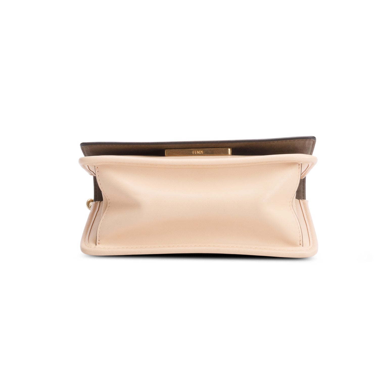 Fendi Beige Vitello Century Opaco F is Fendi Small Kan I Shoulder Bag