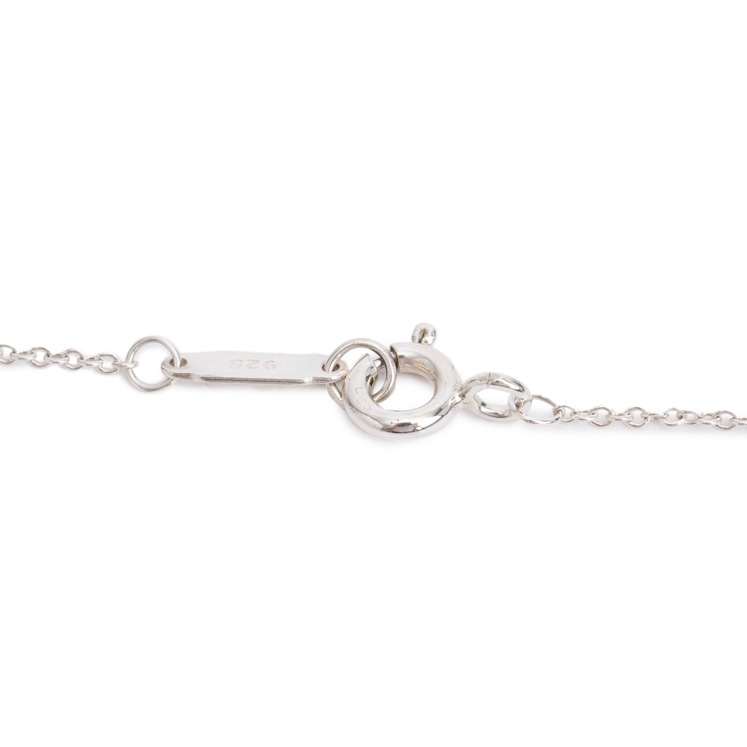 Tiffany & Co. Sterling Silver Notes Small Heart Tag Pendant Necklace