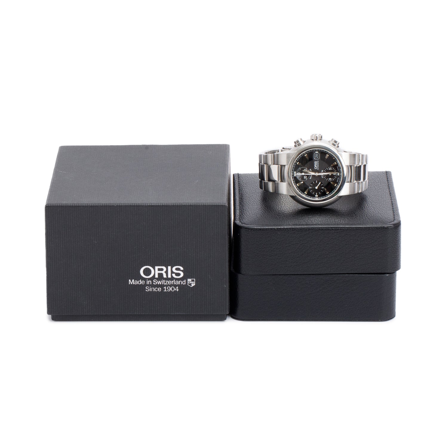 Oris Stainless Steel Big Crown 42 MM Automatic Chronograph Watch w/ Box