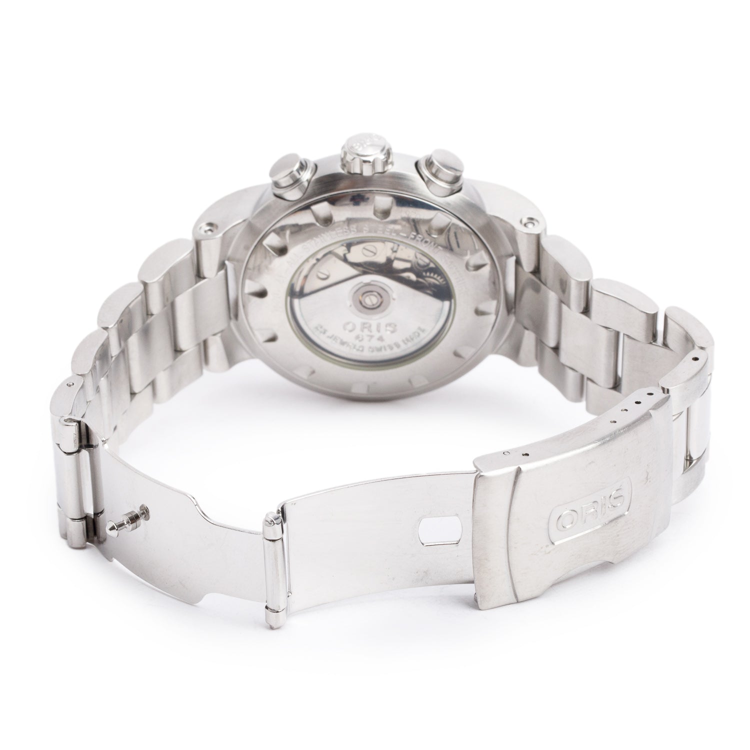 Oris Stainless Steel Big Crown 42 MM Automatic Chronograph Watch w/ Box