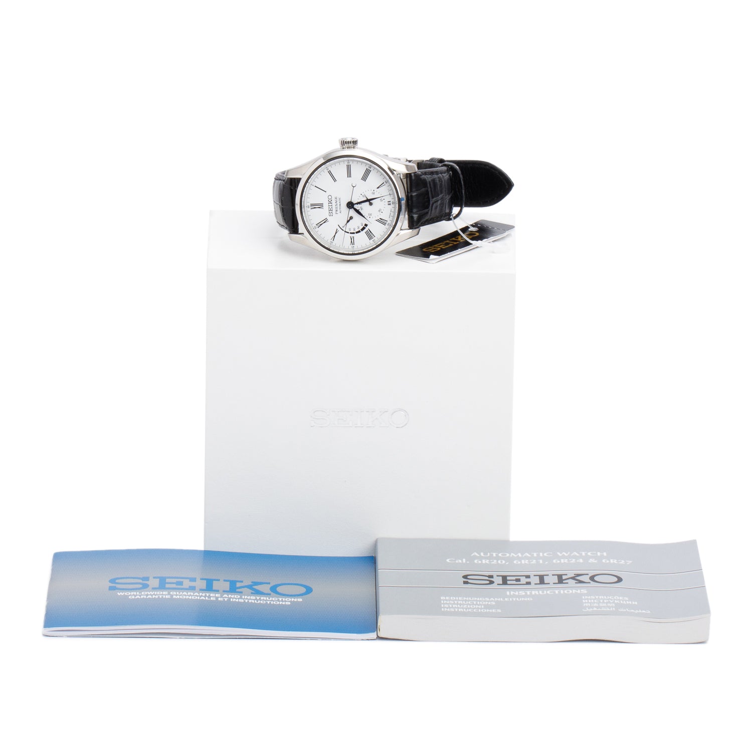 Seiko Stainless Steel Presage 40.5 MM Automatic Watch White Dial SPB045 w/ Box & Papers