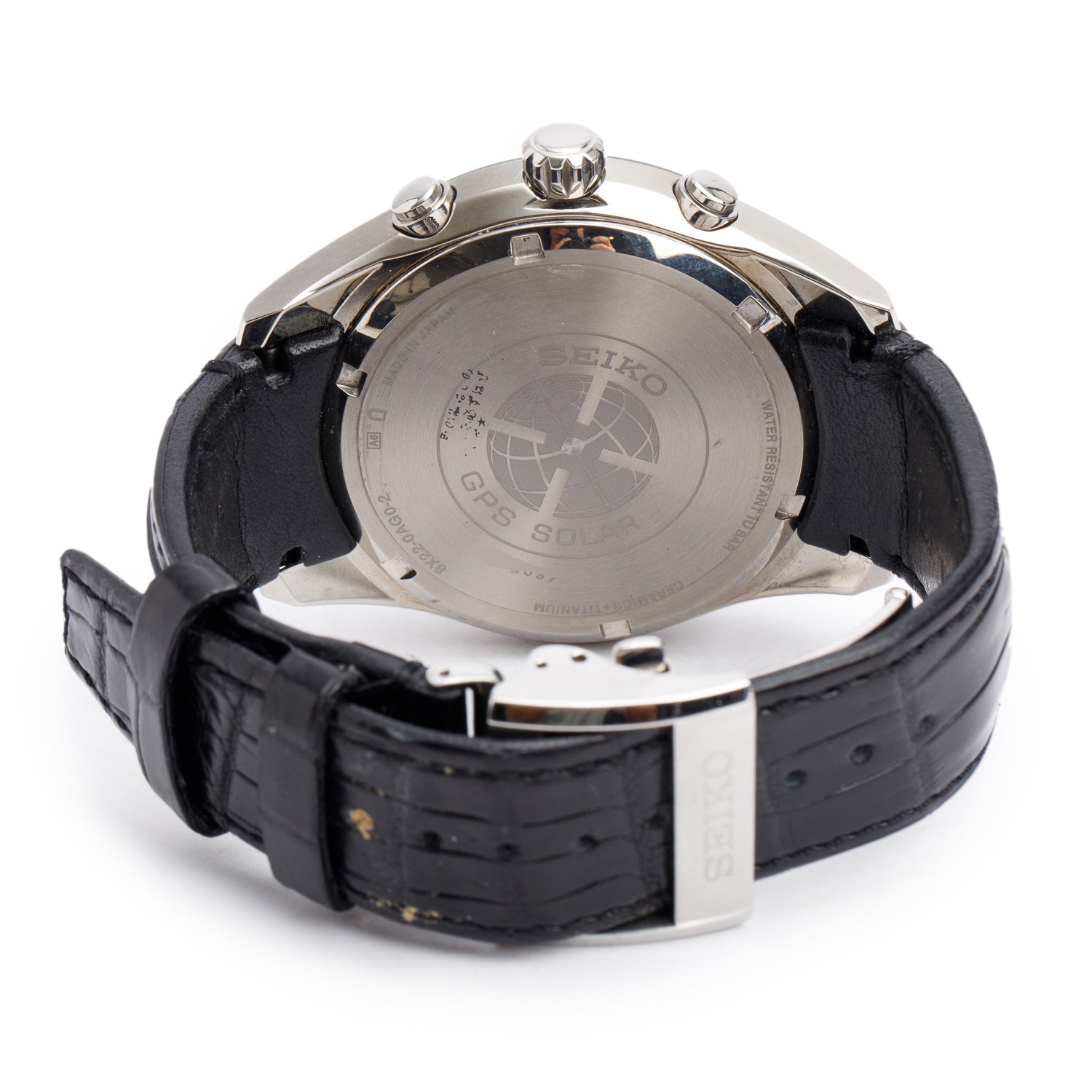 Seiko Titanium Limited Edition Astron GPS Solar World-Time 45 MM Quartz Watch White Dial SSE093 w/ Box & Papers