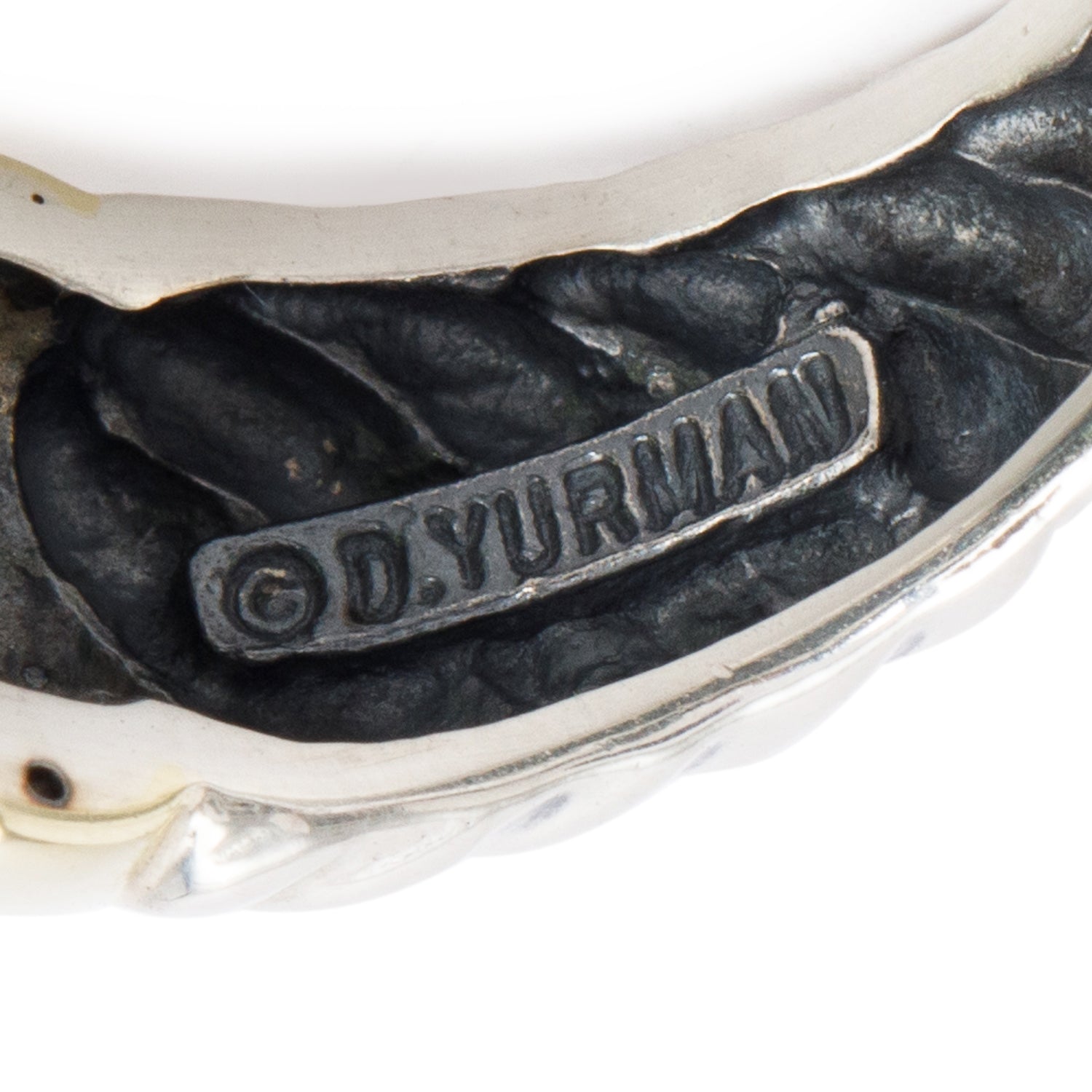 David Yurman Sterling Silver & 14k Yellow Gold Peridot Noblesse Cocktail Ring, Size 6