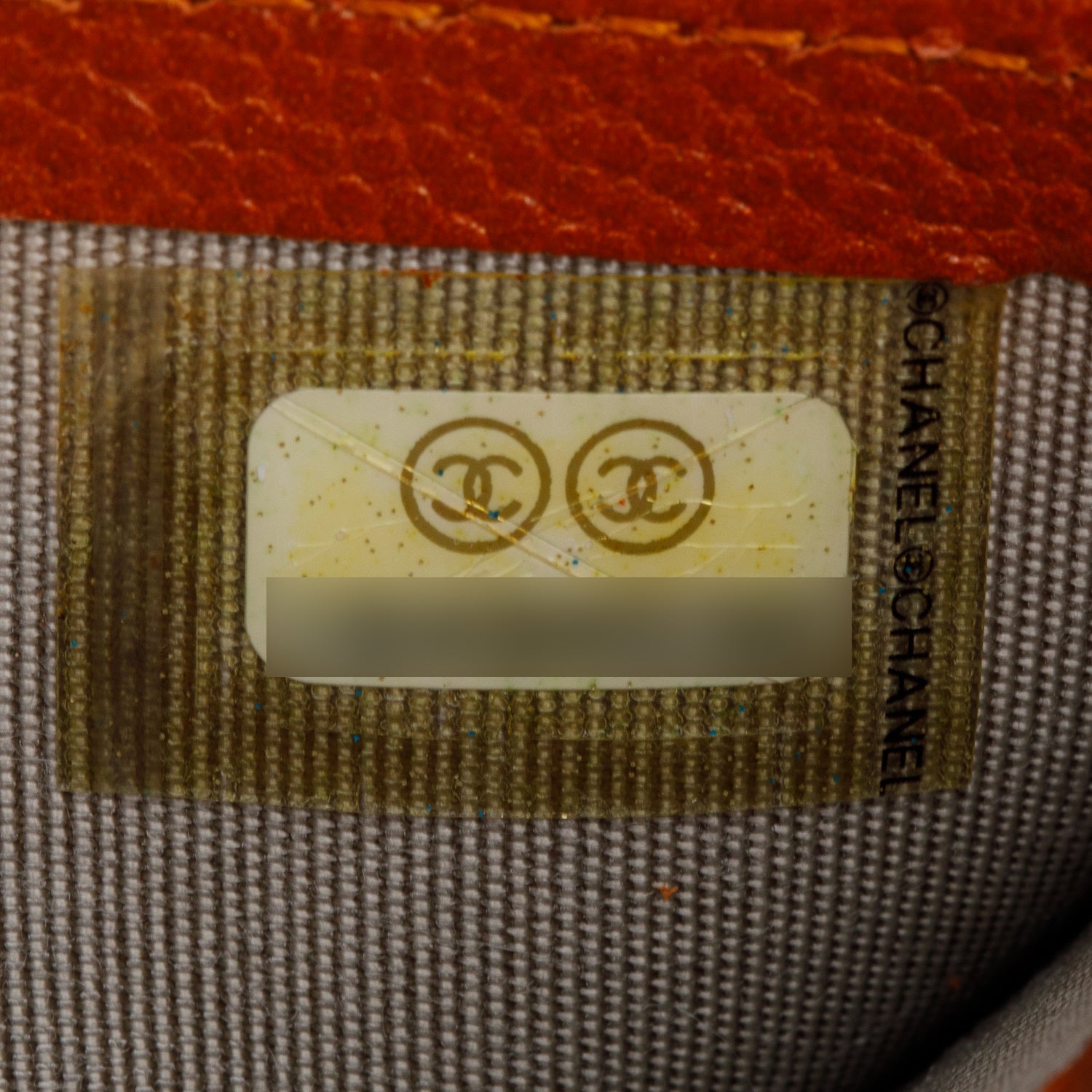 Chanel Orange Caviar Long Flap Wallet