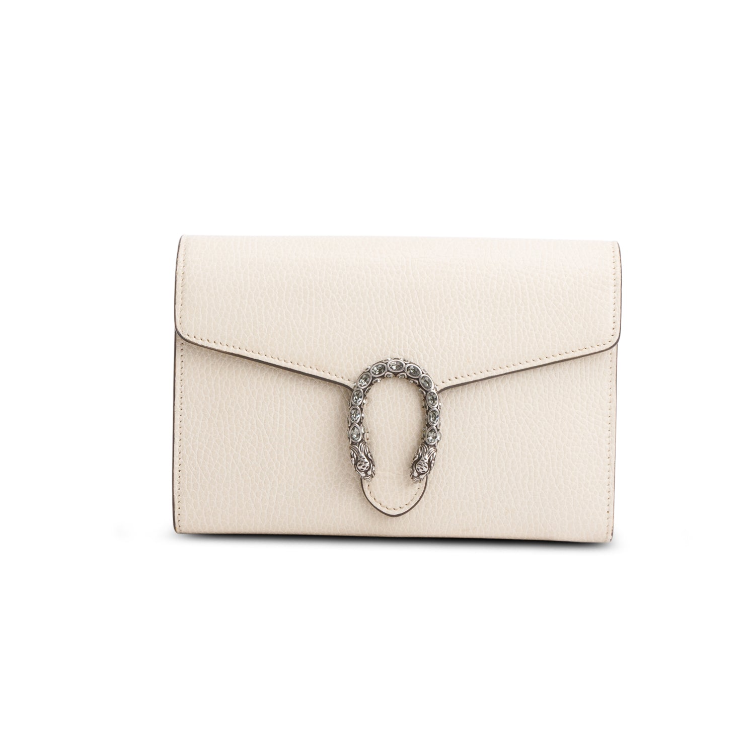 Gucci Cream Leather Mini Dionysus Wallet on Chain