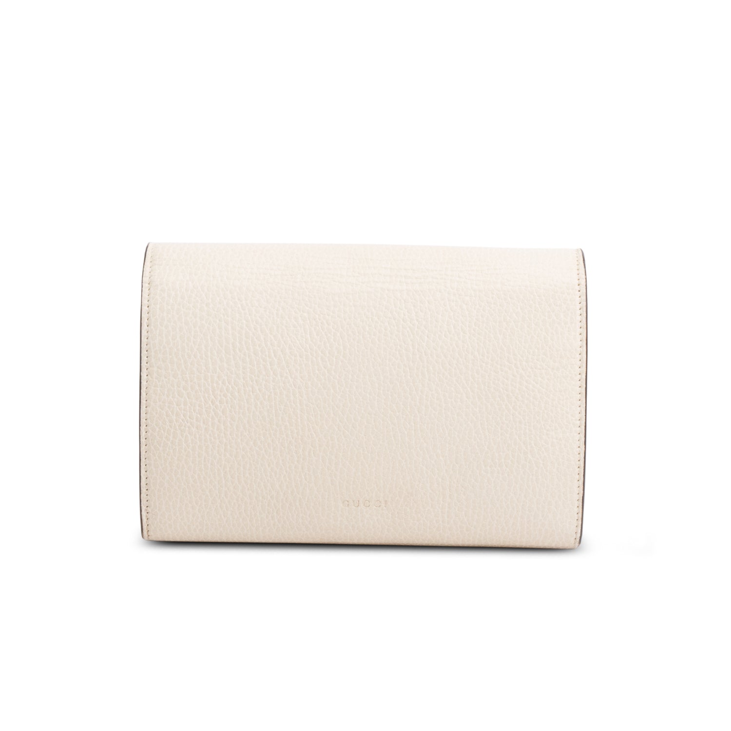 Gucci Cream Leather Mini Dionysus Wallet on Chain