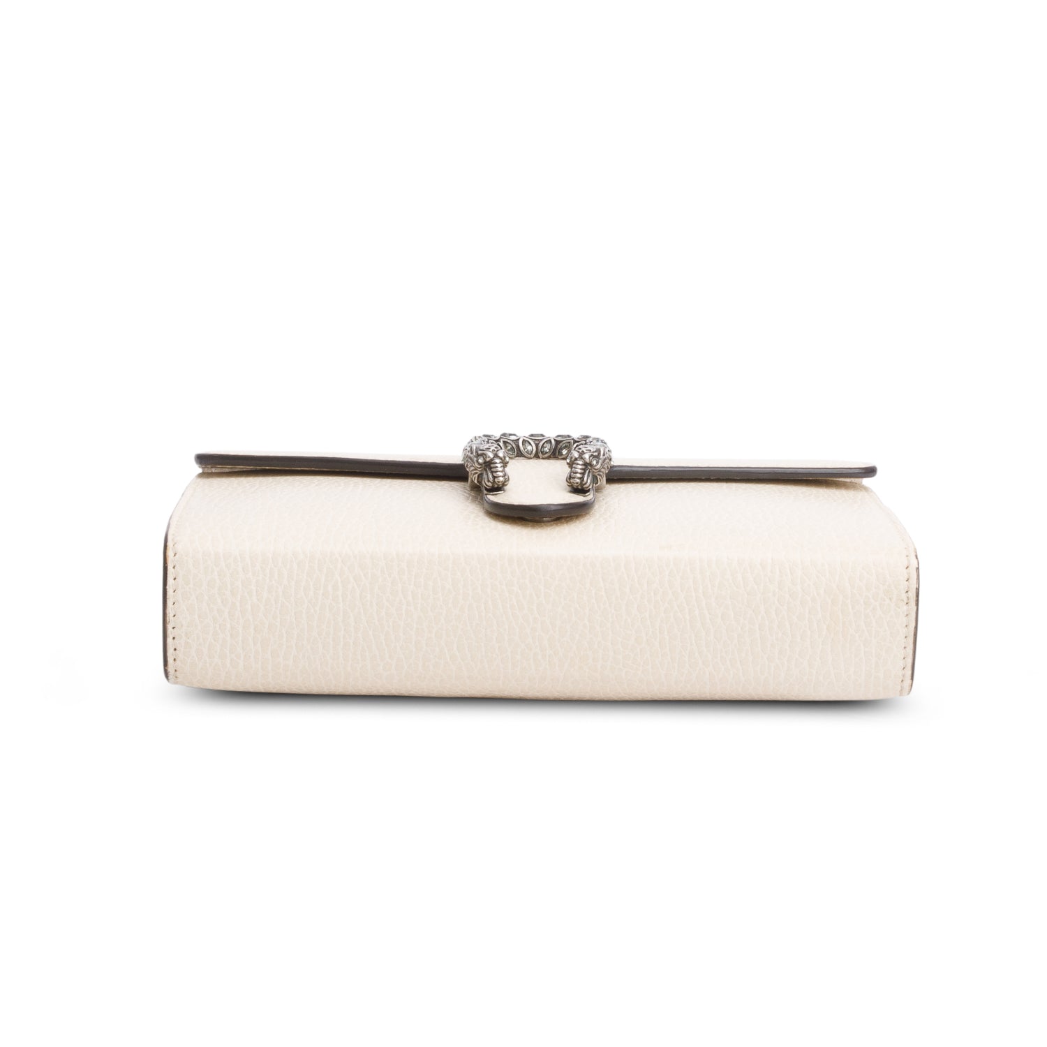 Gucci Cream Leather Mini Dionysus Wallet on Chain