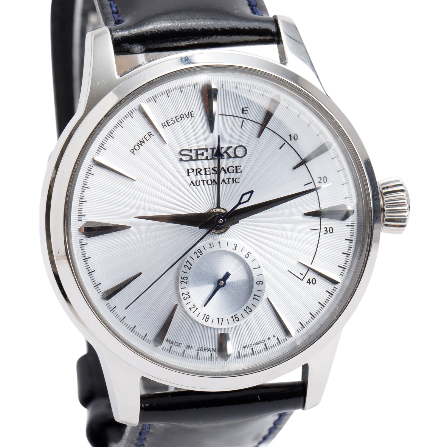 Seiko Stainless Steel Presage Cocktail Time 40.5 MM Automatic Watch Silver Dial SSA343 w/ Box & Papers