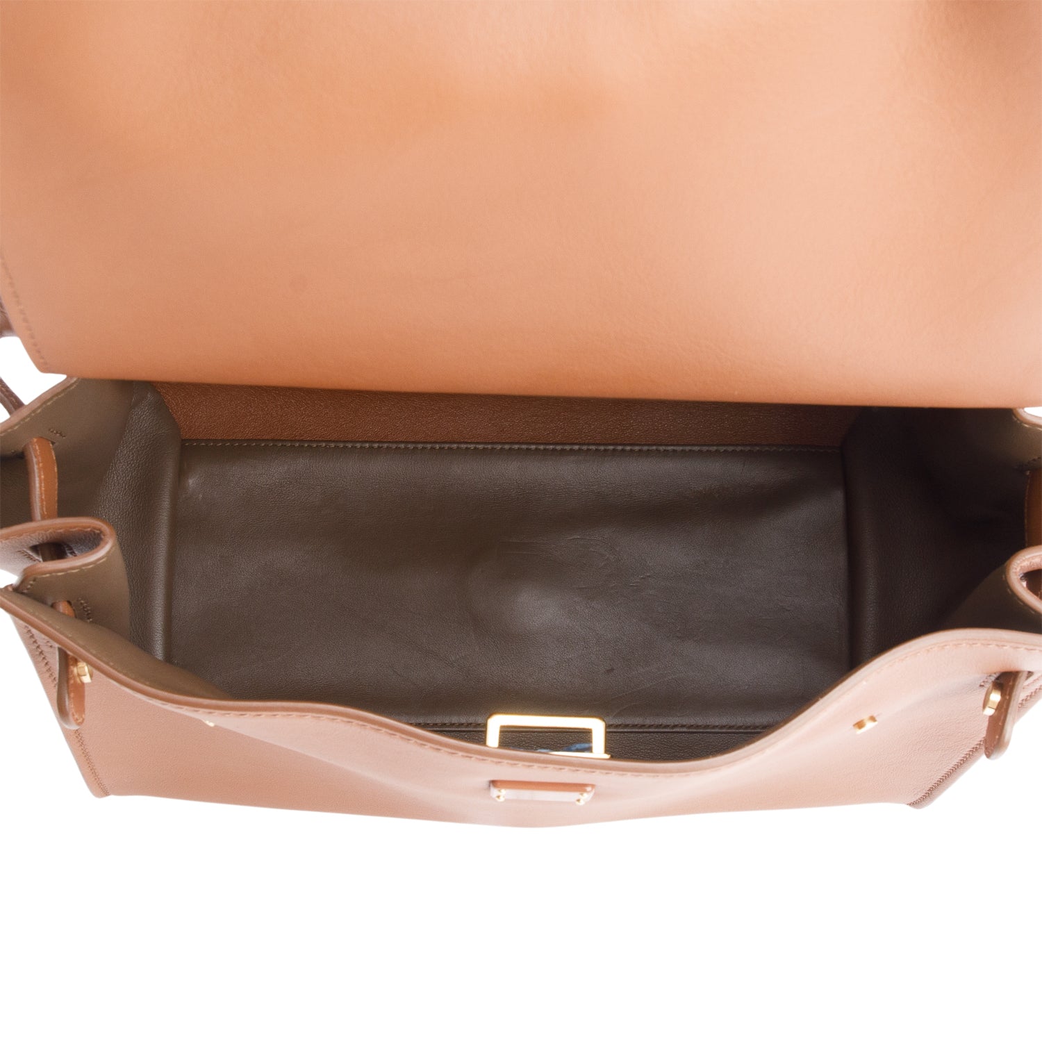 Dolce & Gabbana Brown Calfskin Medium Sicily 62 Soft Bag w/ Straps